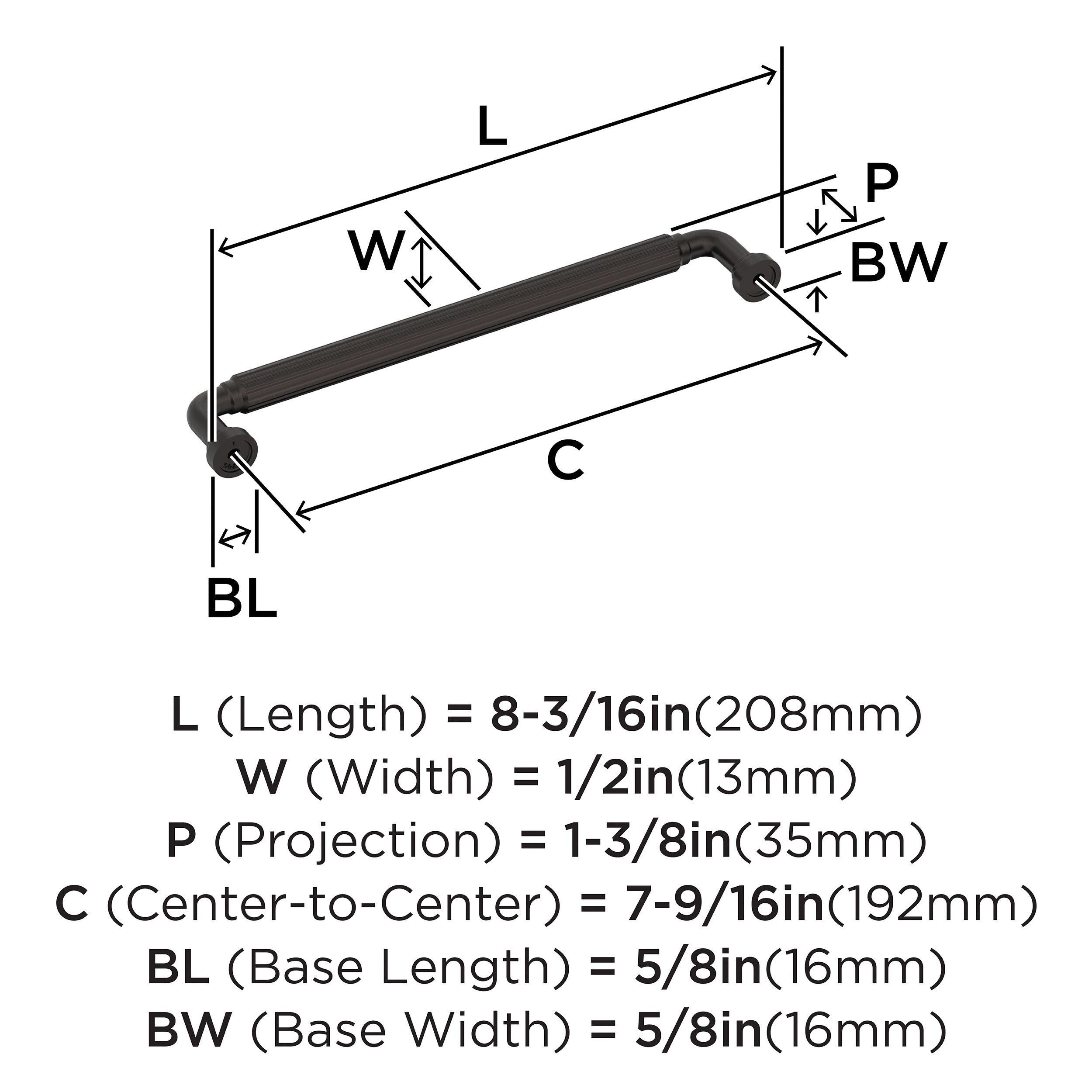 Amerock BP37705ORB Cabinet-Pulls - View #4