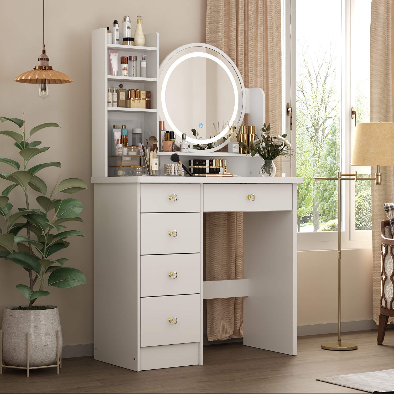 FUFU&GAGA LNN-KF210095-03 Bedroom-Vanities - View #2