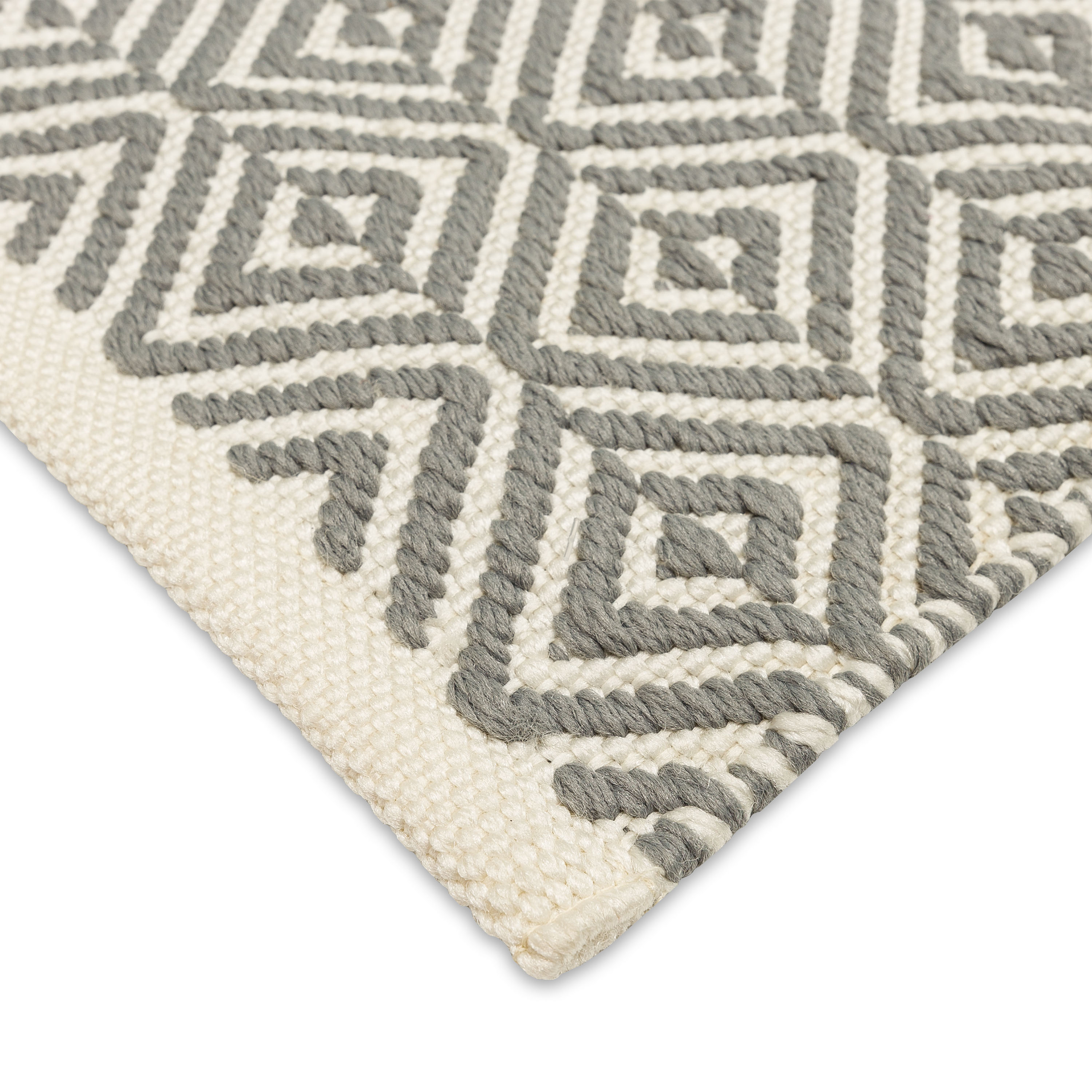 Style Selections Aztec 2 X 3 (ft) Grey Indoor Solid Area Rug in the ...