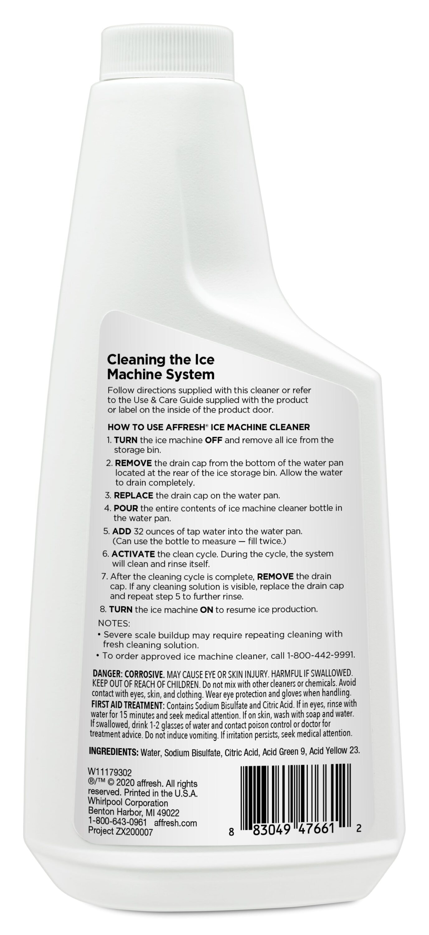 3-Pack Ice Machine Cleaner and Descaler 16 fl oz, Nickel Safe Descaler  Ice  Maker Cleaner Compatible with All Major Brands (Scotsman, KitchenAid,  Affresh) - Made in USA by Essential Values 