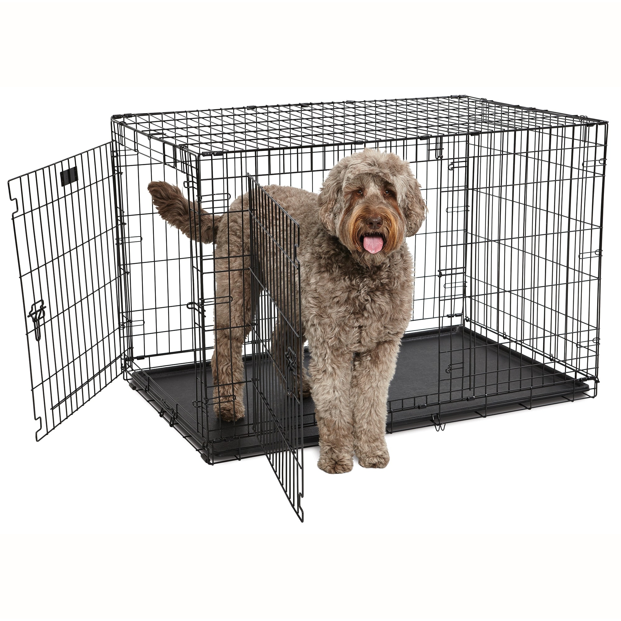 Midwest  Contour Double Door Folding Dog Crate 48.5inch L X 30.8inch W X 32inch H
