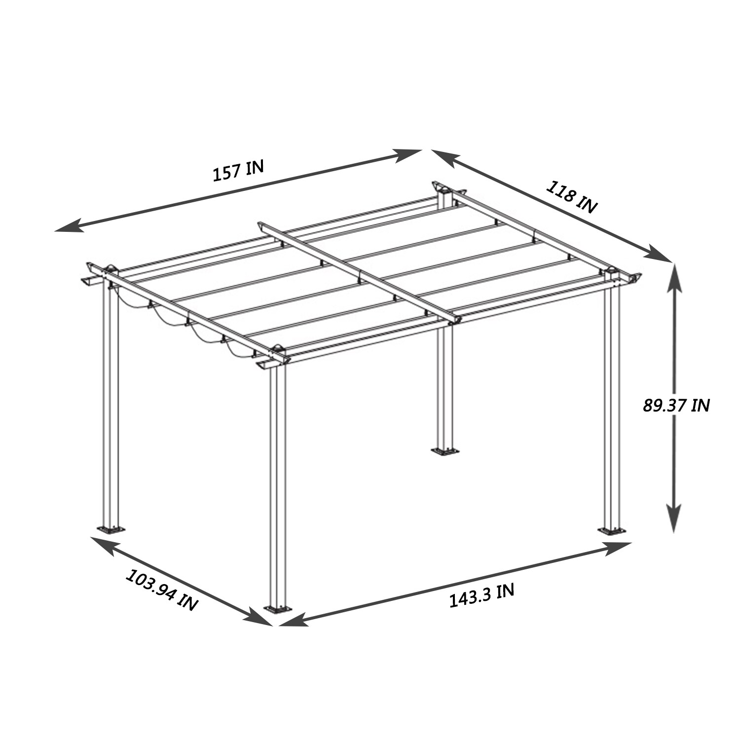 AAZJ BYO-67150 Wood-Resin-Gazebos - View #6