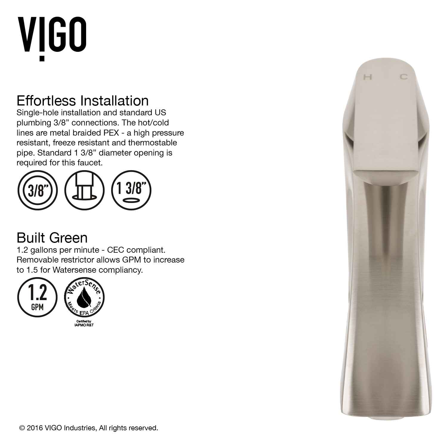 VIGO VGT895 Bath-Sink - View #9
