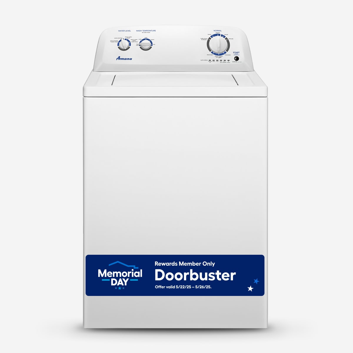 Amana NTW4516FW 3.5-cu ft Agitator Top-Load Washer ( White )