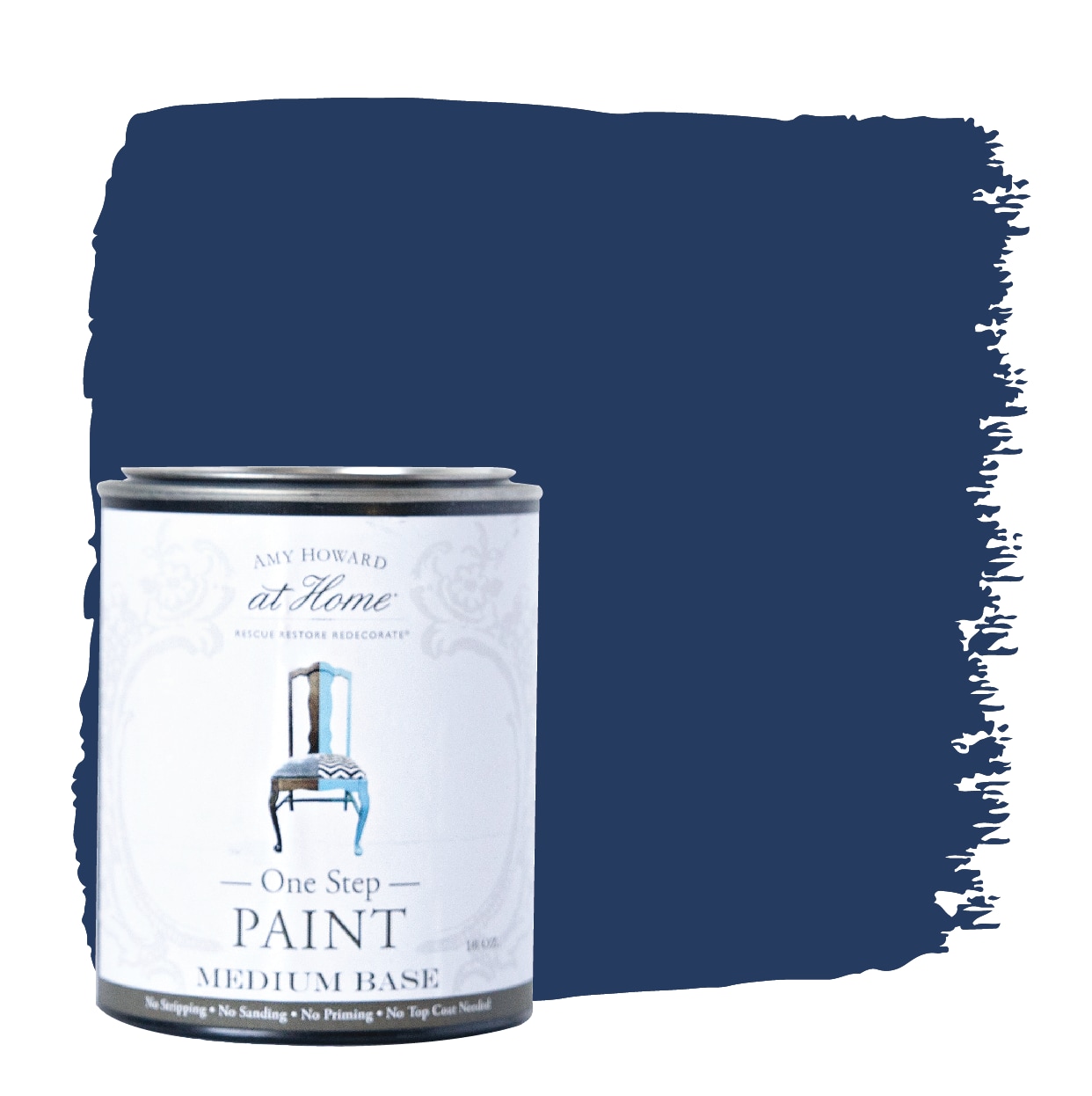 Amy Howard at Home Blue Water-Based Chalky Paint (1-Pint) in the