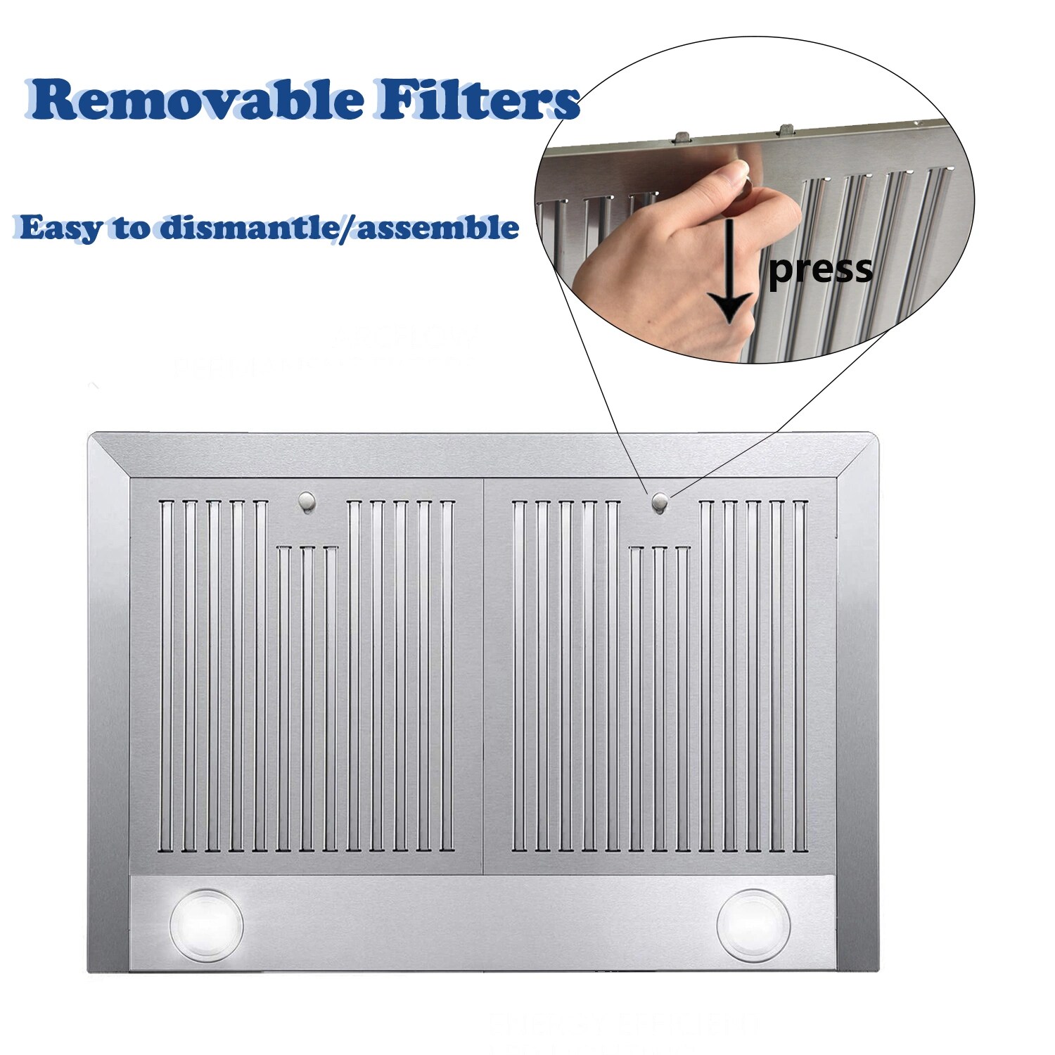 Damerin T11234 Wall-Mounted-Range-Hoods - View #8