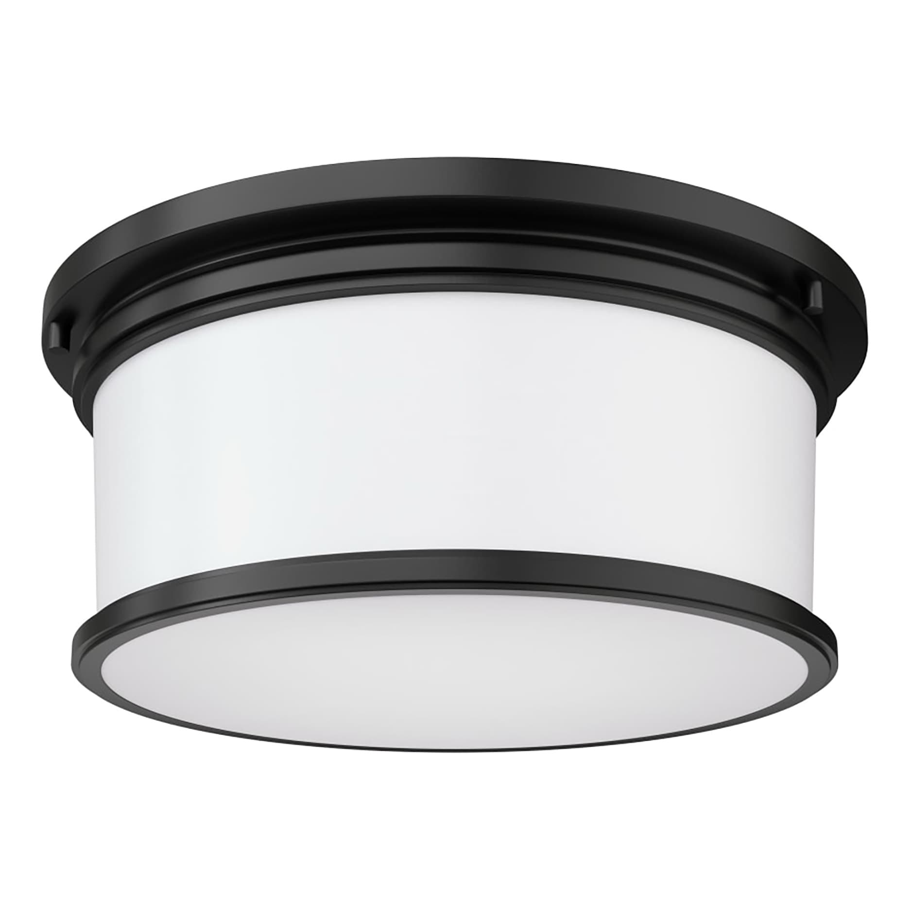 Signature Hardware Summerlake 2-light Matte Black Flush Mount Light At 