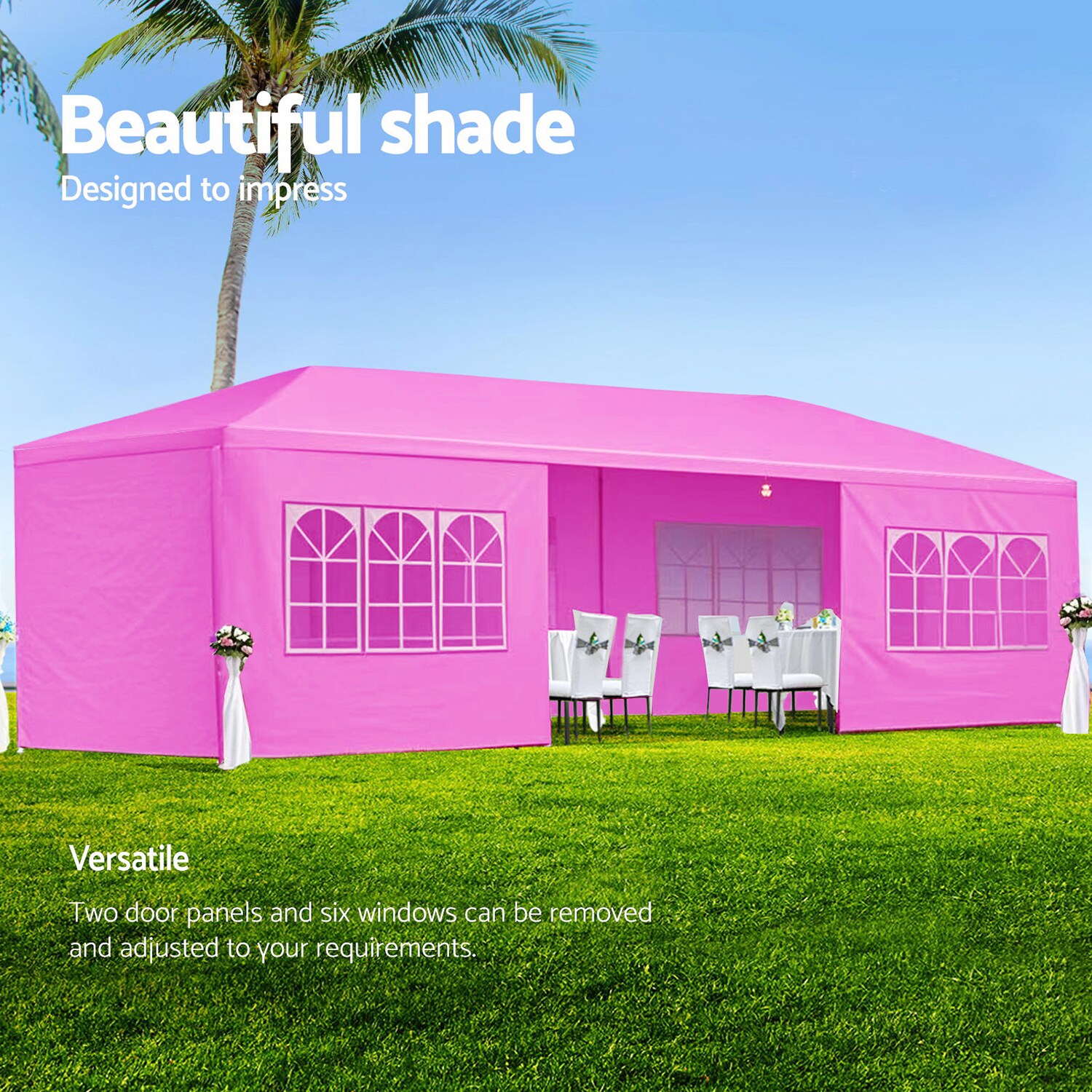 GZMR GZ-W1205P56 Wood-Resin-Gazebos - View #3