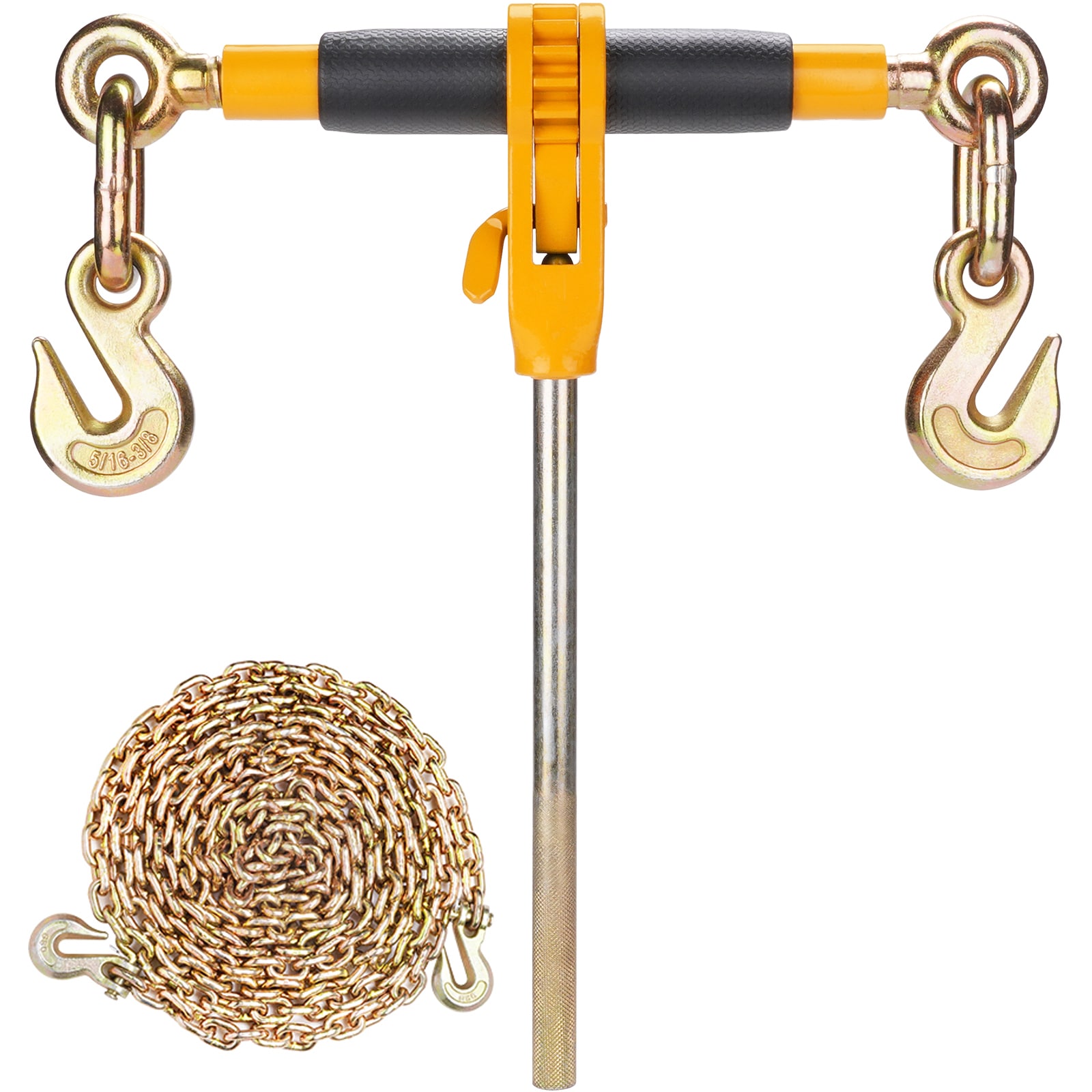 SVOPES Chain Tightener 5/16 inch -3/8 inch 7100 lbs Load Capacity G80 Chains Non-slip Handle For Truck Trailer 12V Metal Pack of 4 #SVOPESDLTJLLJ07435V0