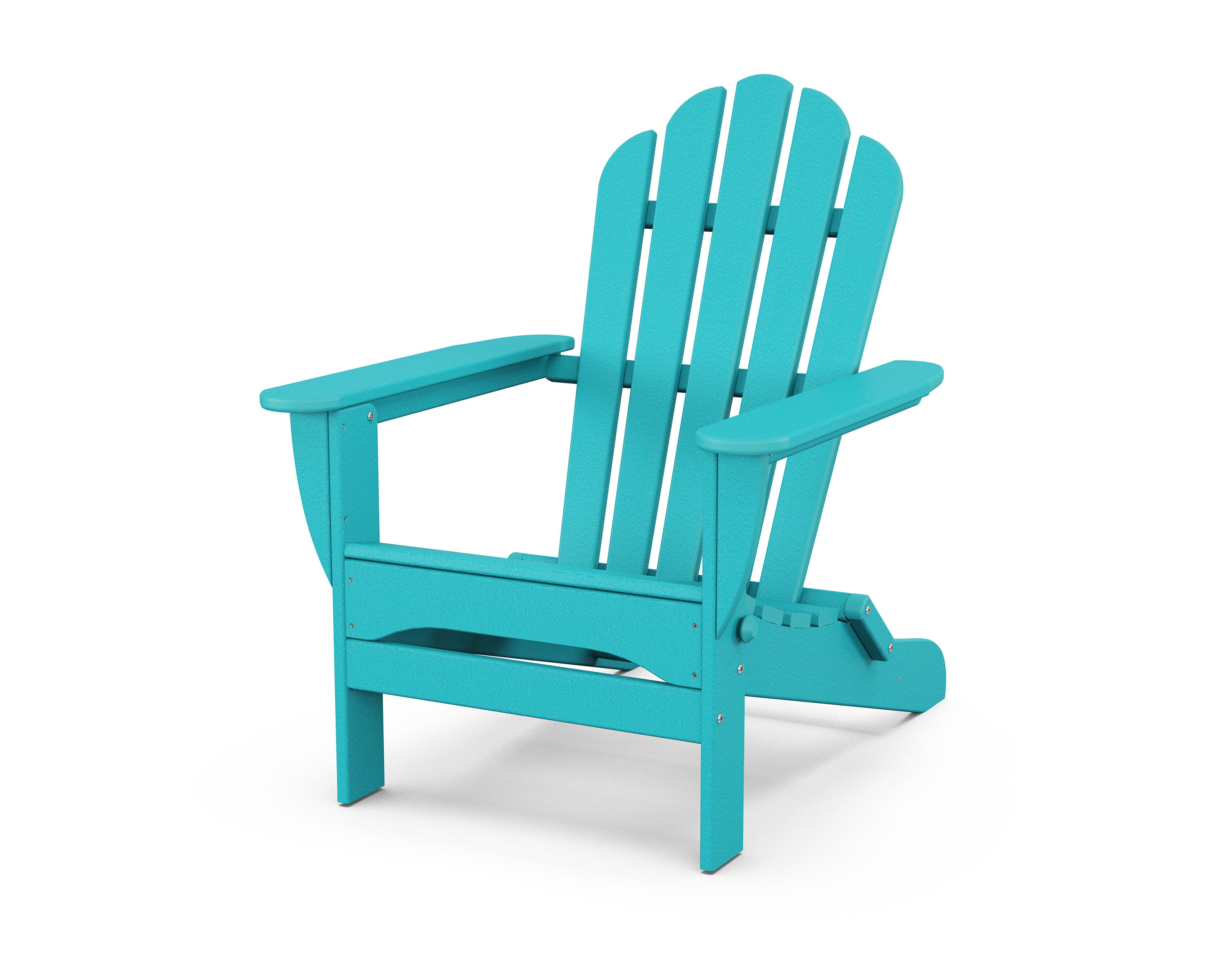 Trex Outdoor Furniture TXAD5034AR Monterey Bay Aruba Plastic Frame Stationary Adirondack Chair with Slat Seat
