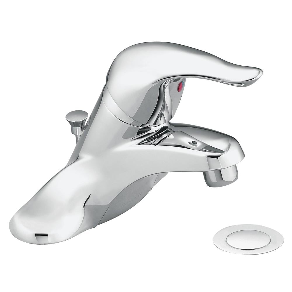 Moen Chateau Chrome 1 Handle 4 In Centerset Watersense Bathroom Sink Faucet With Drain At 6711