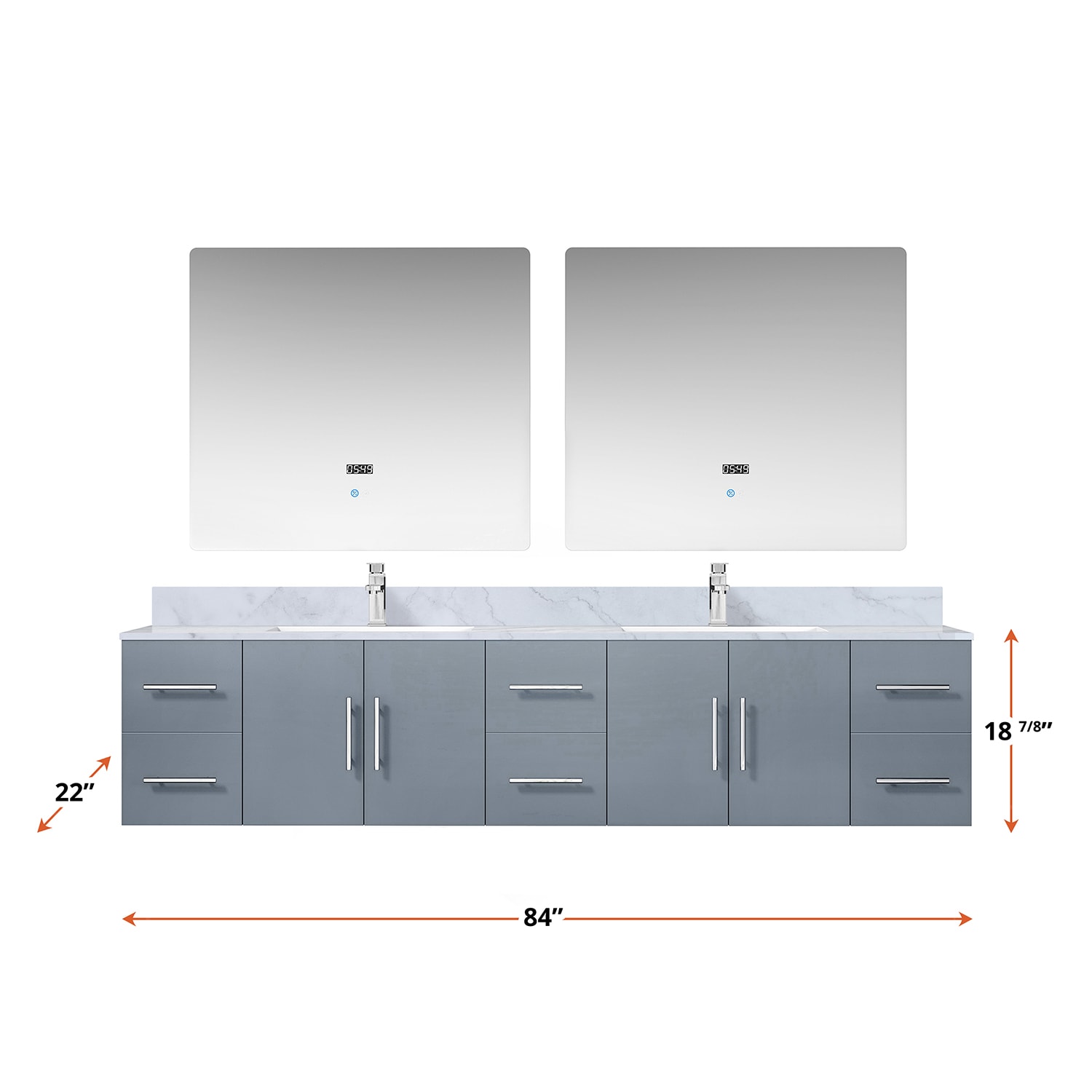 Lexora LG192284DBDSLM36F Bath-Vanity-Combo - View #4