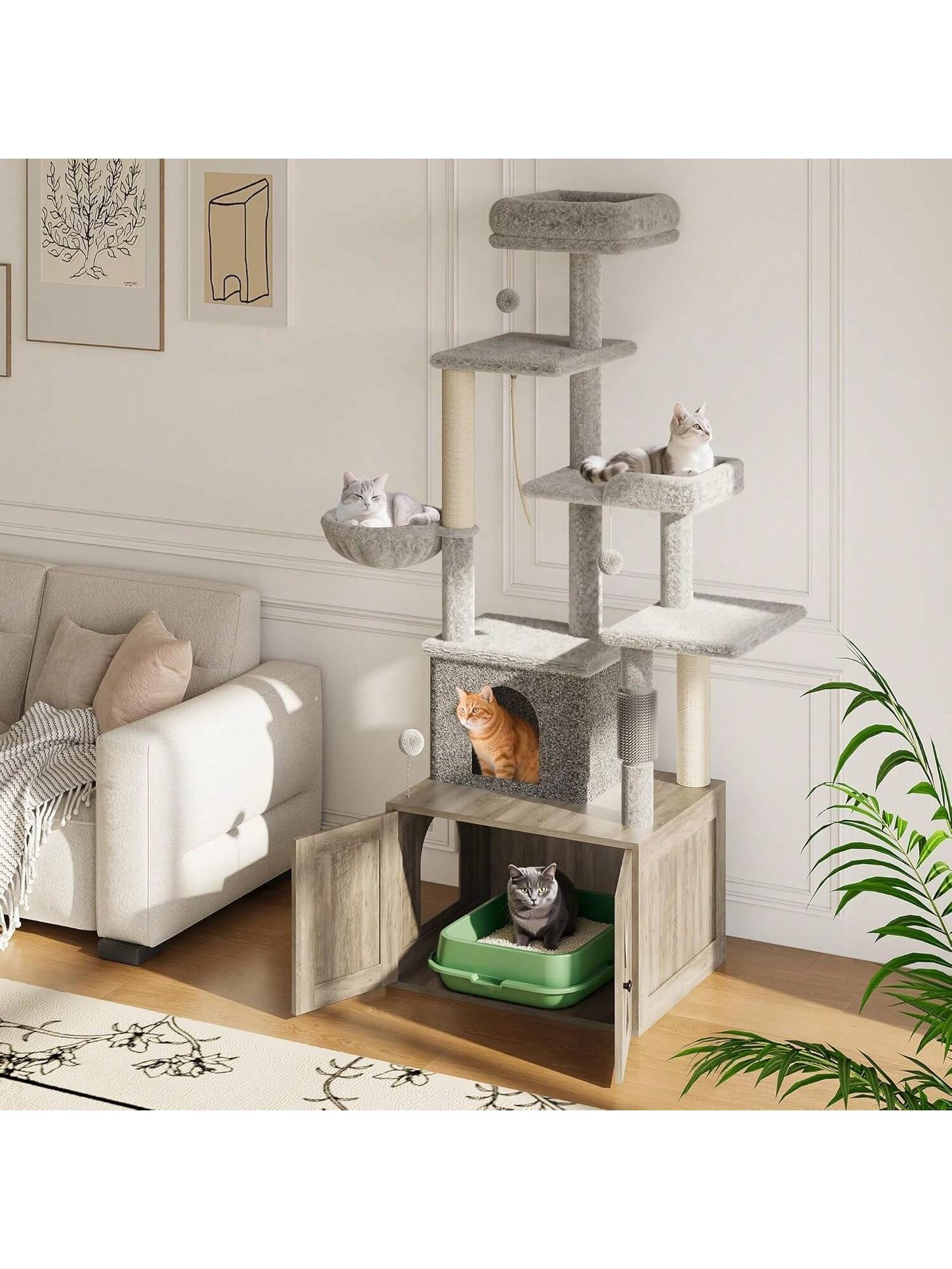 Qeetex BY-PPS-335RK5WM Cat-Trees - View #2