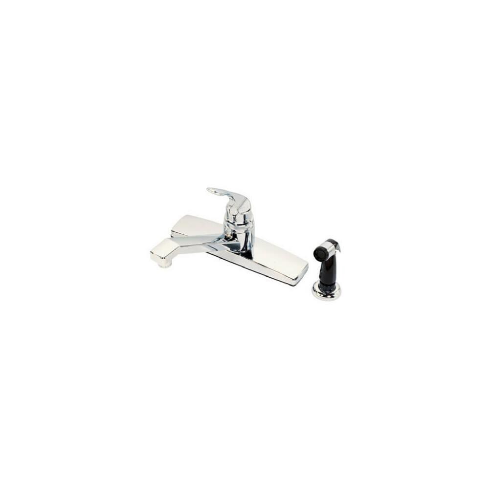 B&K TRVAL5034 Mueller Industries 122-048 Single Lever Handle Kitchen Faucet with Spray, Chrome