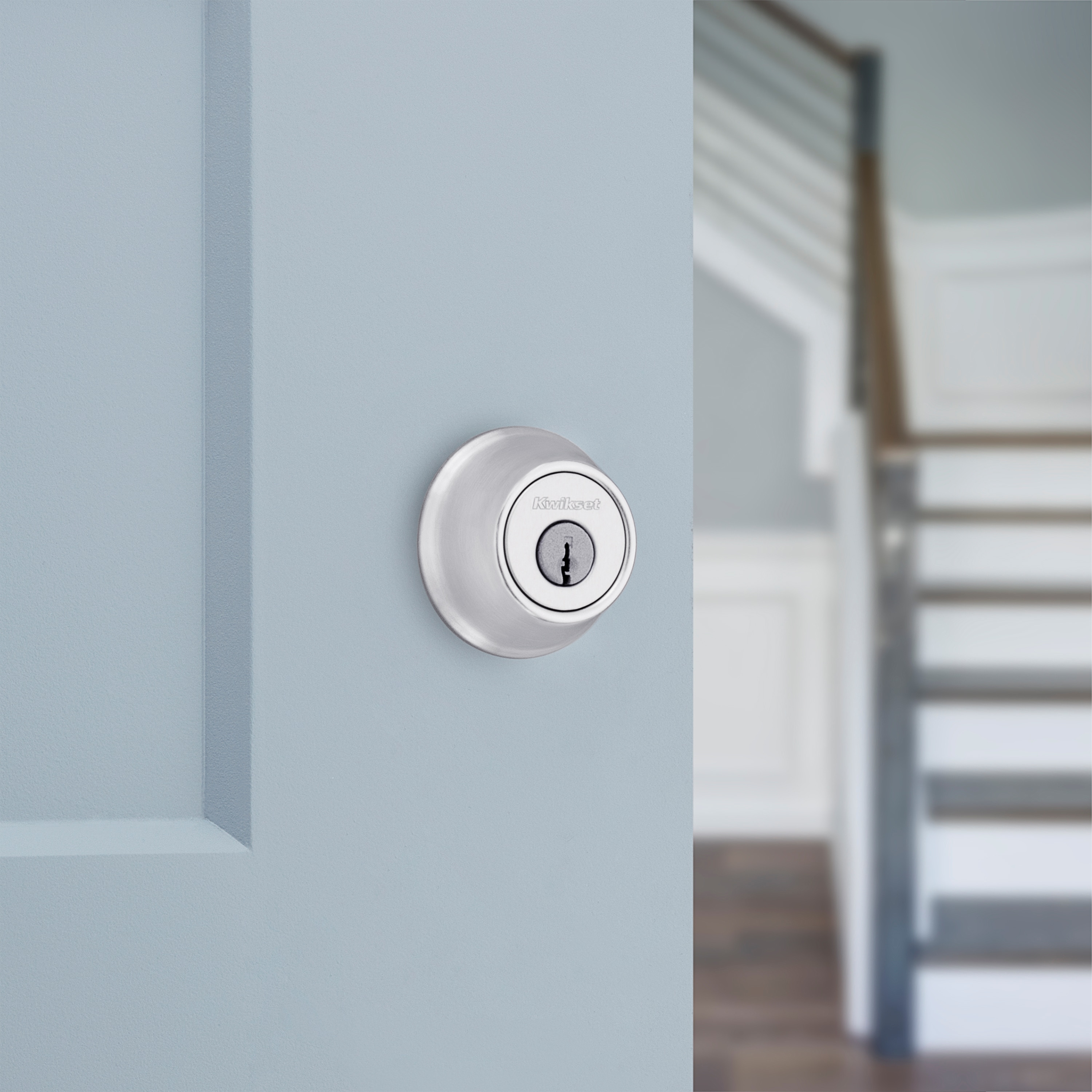 Kwikset Security 600 Deadbolt Series Satin Chrome Single Cylinder ...