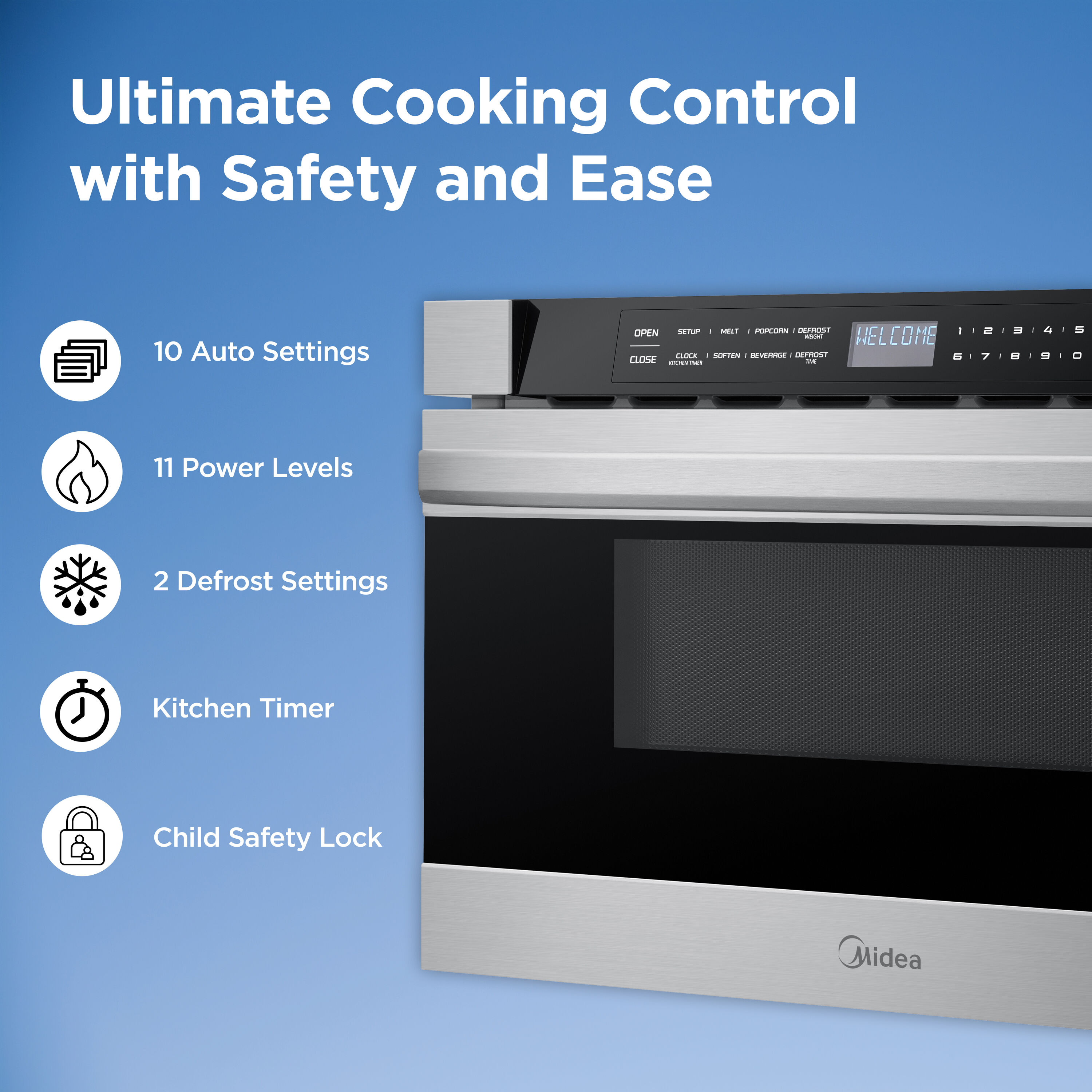 Midea MMB12S2AS Microwave-Drawers - View #7