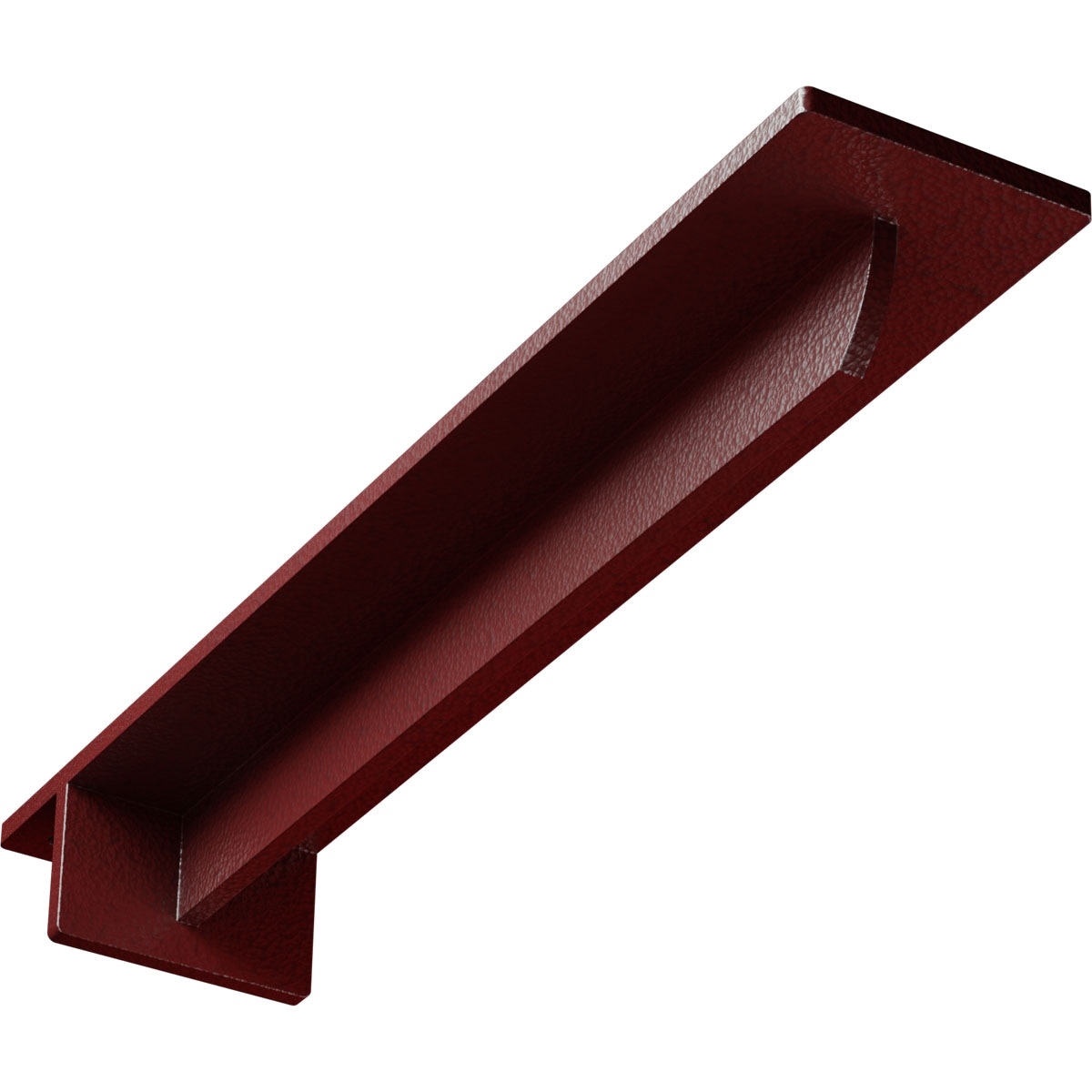 Ekena Millwork BKTM03X16X02HEHRE Heaton Hidden 16-in x 3-in x 2-in Red Steel Countertop support bracket