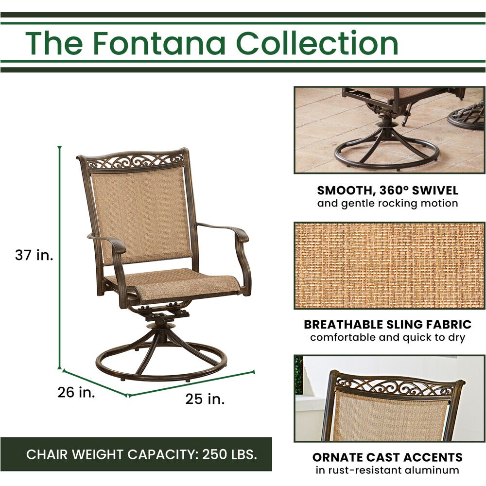 Hanover FNTDN9PCSWSQG Patio-Dining-Sets - View #8