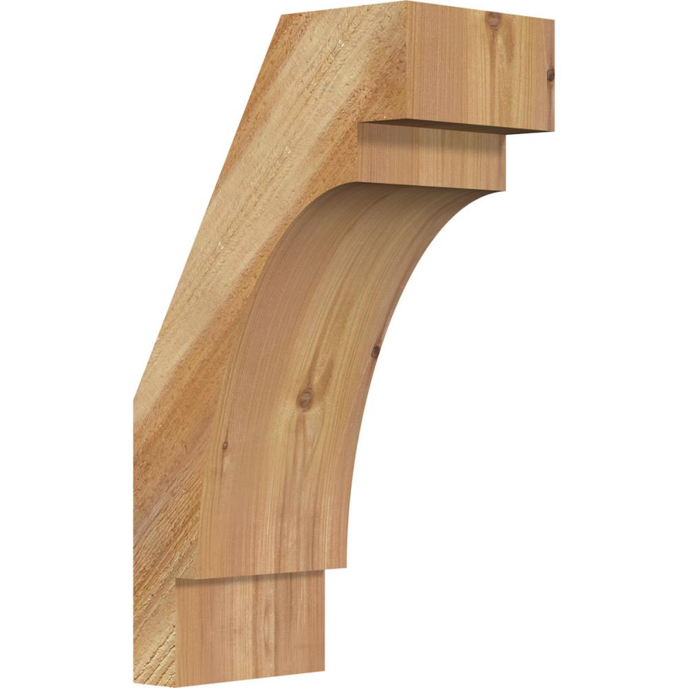 Ekena Millwork BRC06X10X18MRC00RWR 6-in x 10-in x 18-in Western Red Cedar Unfinished Wood Merced rough sawn
