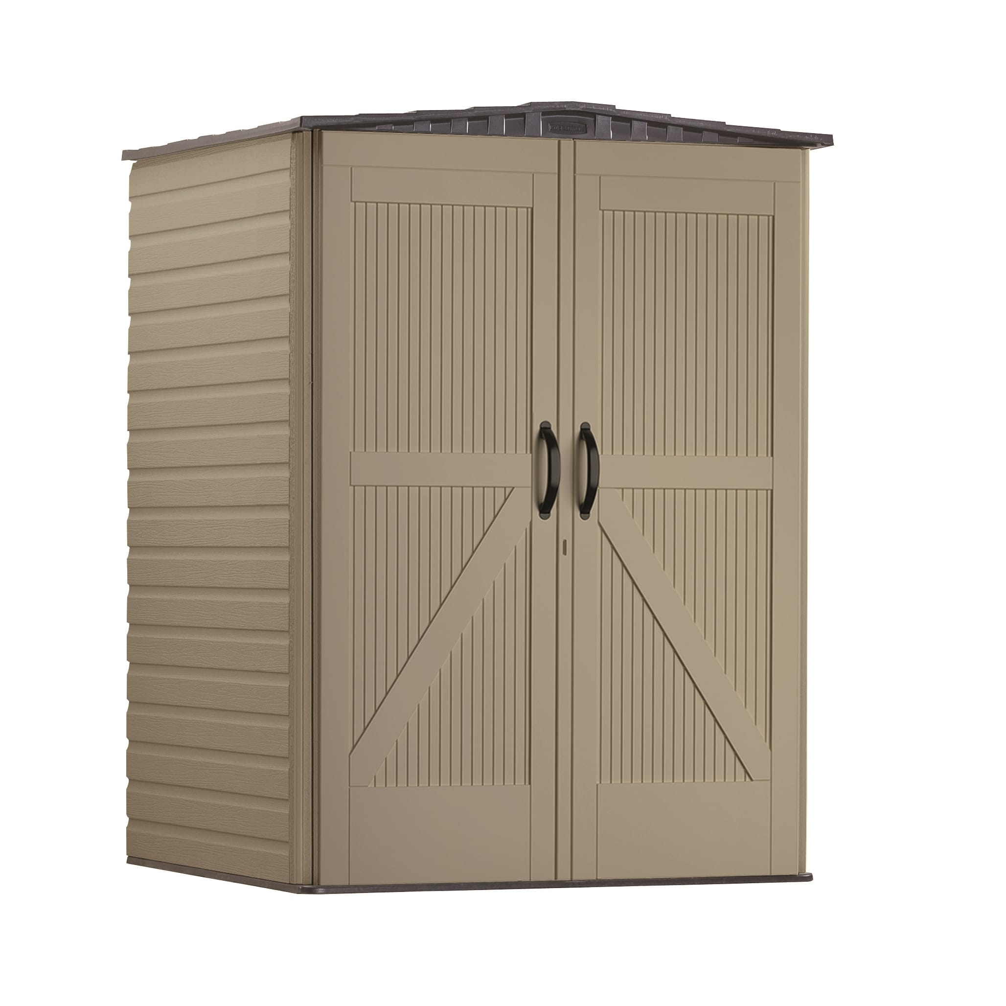Rubbermaid 5-4 RBM Roughneck Shed in Brown | 1893230