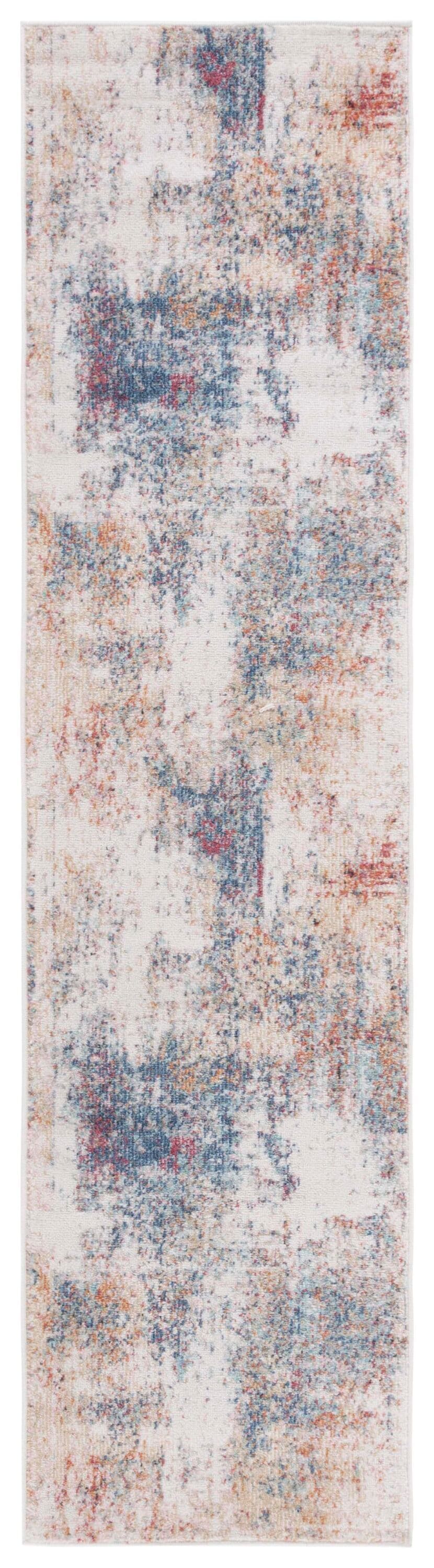 Phoenix 502A Ivory/Blue Rust 2 X 9 Runner Rug