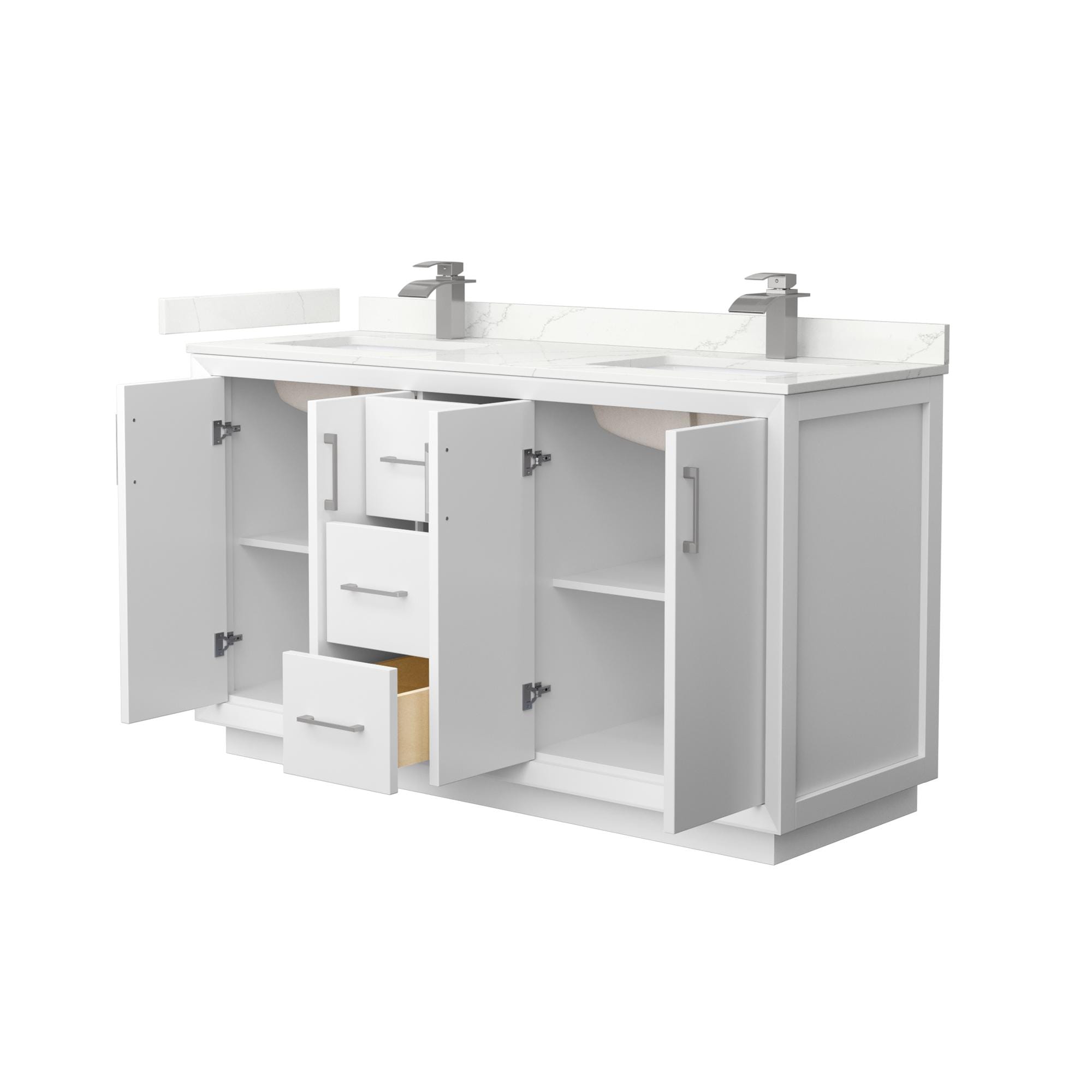 Wyndham Collection WCF414160DWHGTUNSMXX Bath-Vanity-Combo - View #2