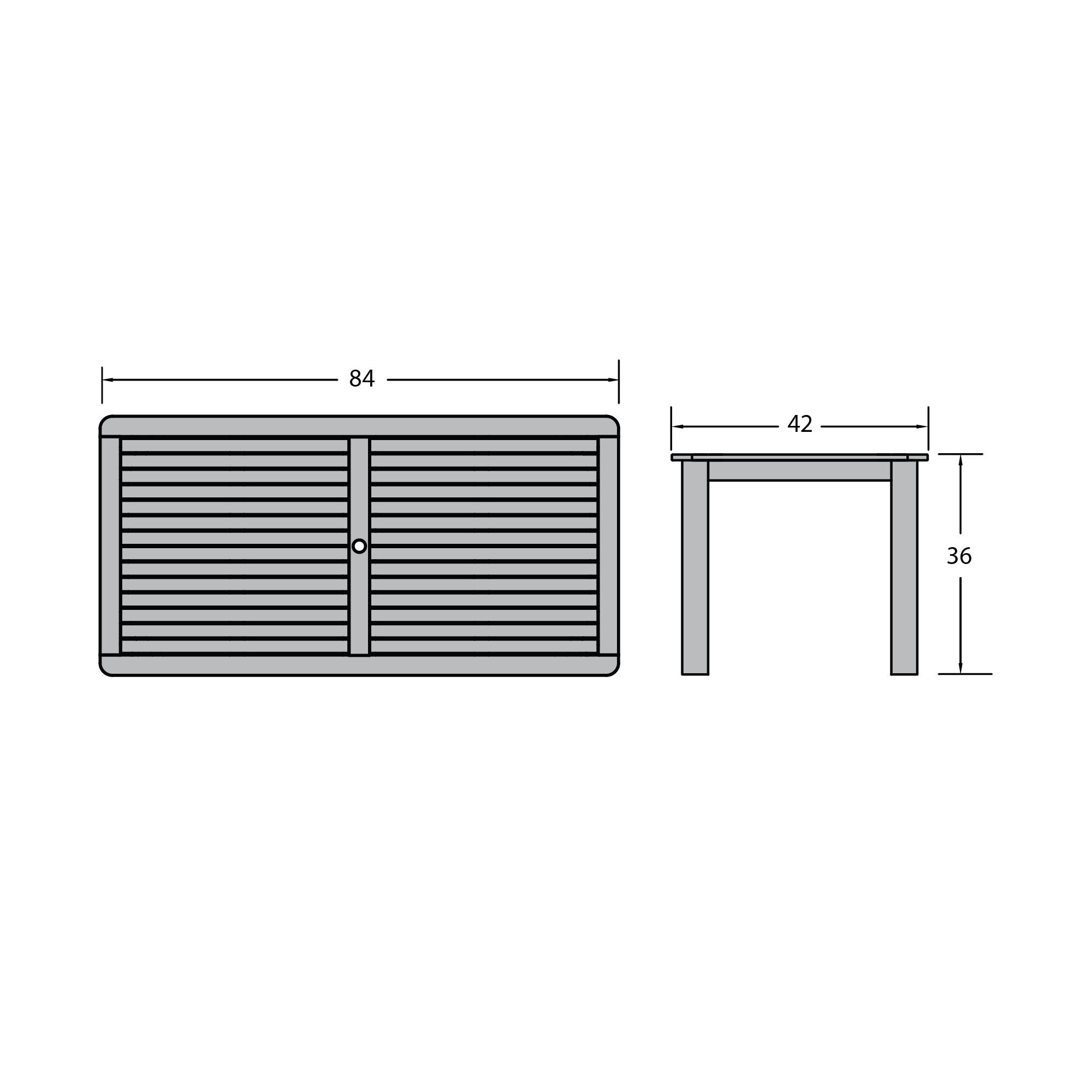 highwood AD-CTB48-HGR Patio-Tables - View #3