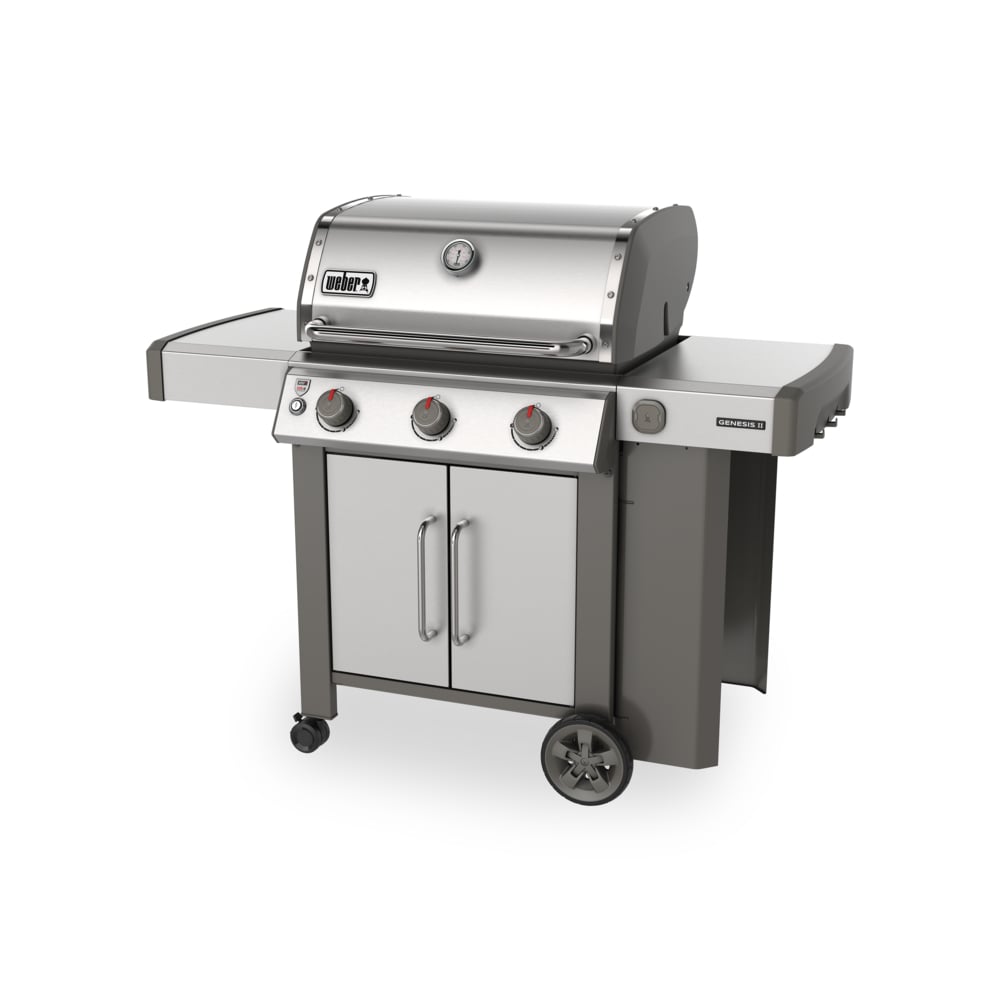 Weber Genesis II S-315 Stainless Steel 3-Burner Liquid Propane Gas Grill in the Gas at Lowes.com