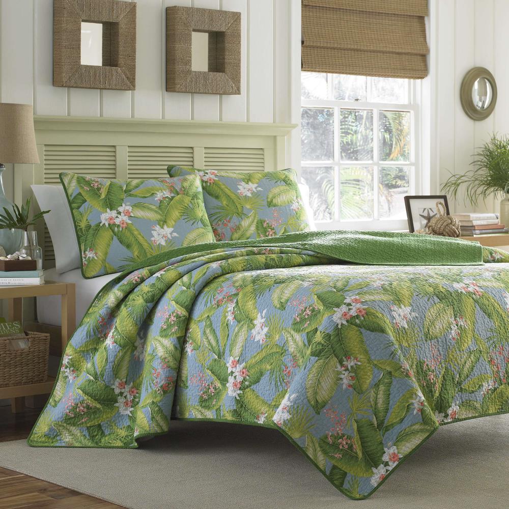 Tommy Bahama Aregada Dock 3-Piece Blue Sky King Quilt Set in the ...