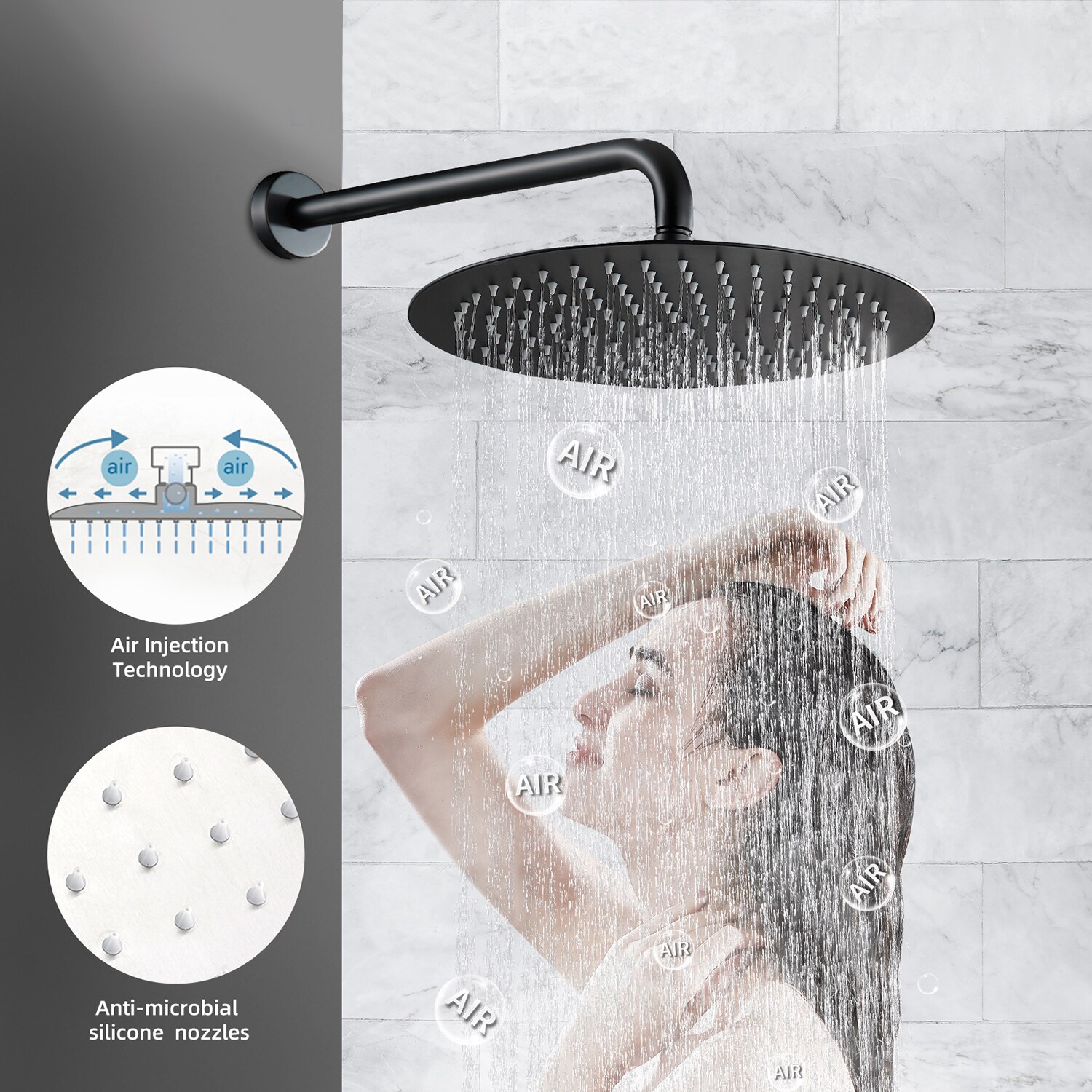 Cobbe RSF0112B Showerhead-Bar-Panels - View #6