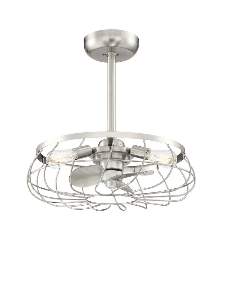 allen + roth Santiago 21.63-in Brushed Nickel Ceiling Fan with Light ...