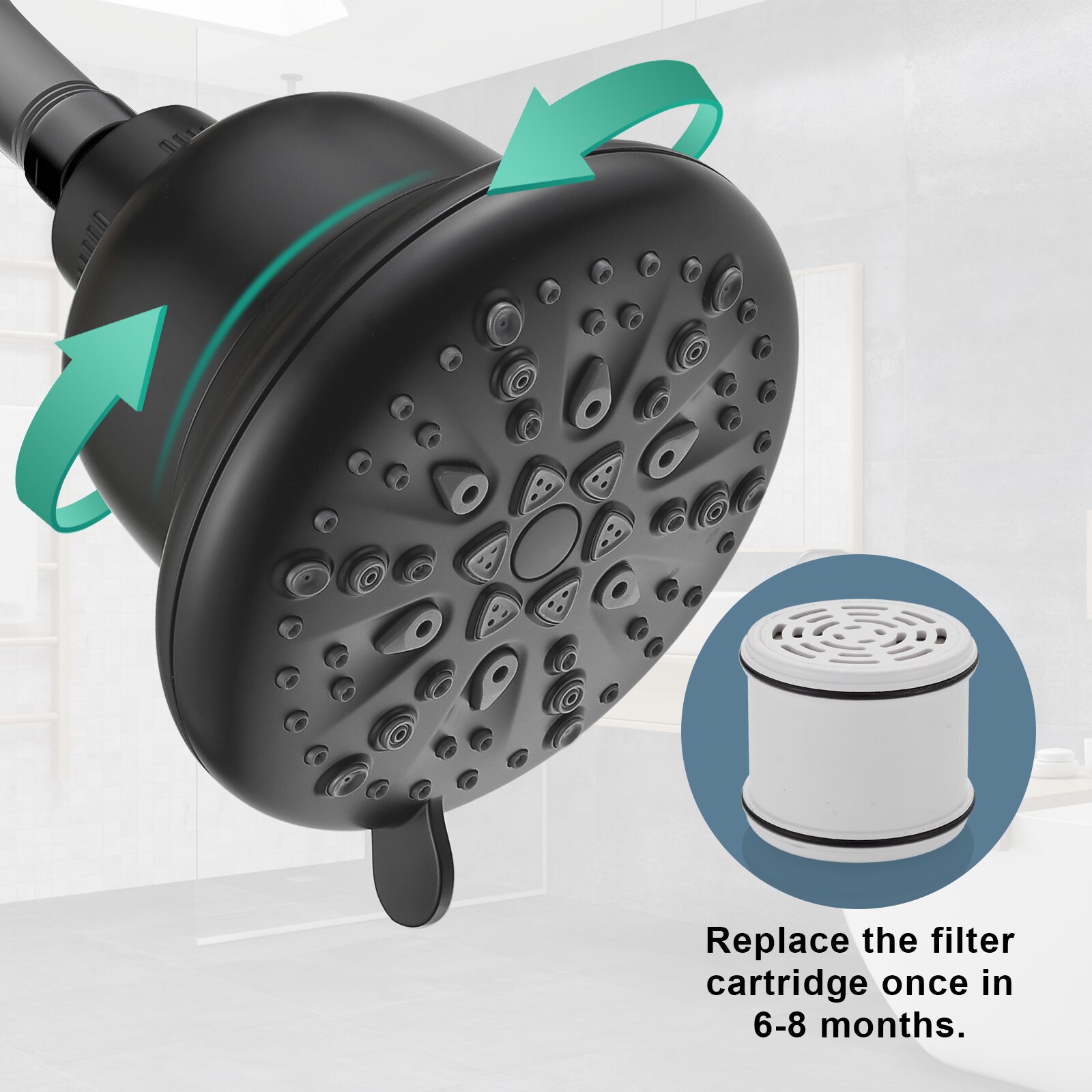 Cobbe LSKSHS0707B Fixed-Showerhead - View #8