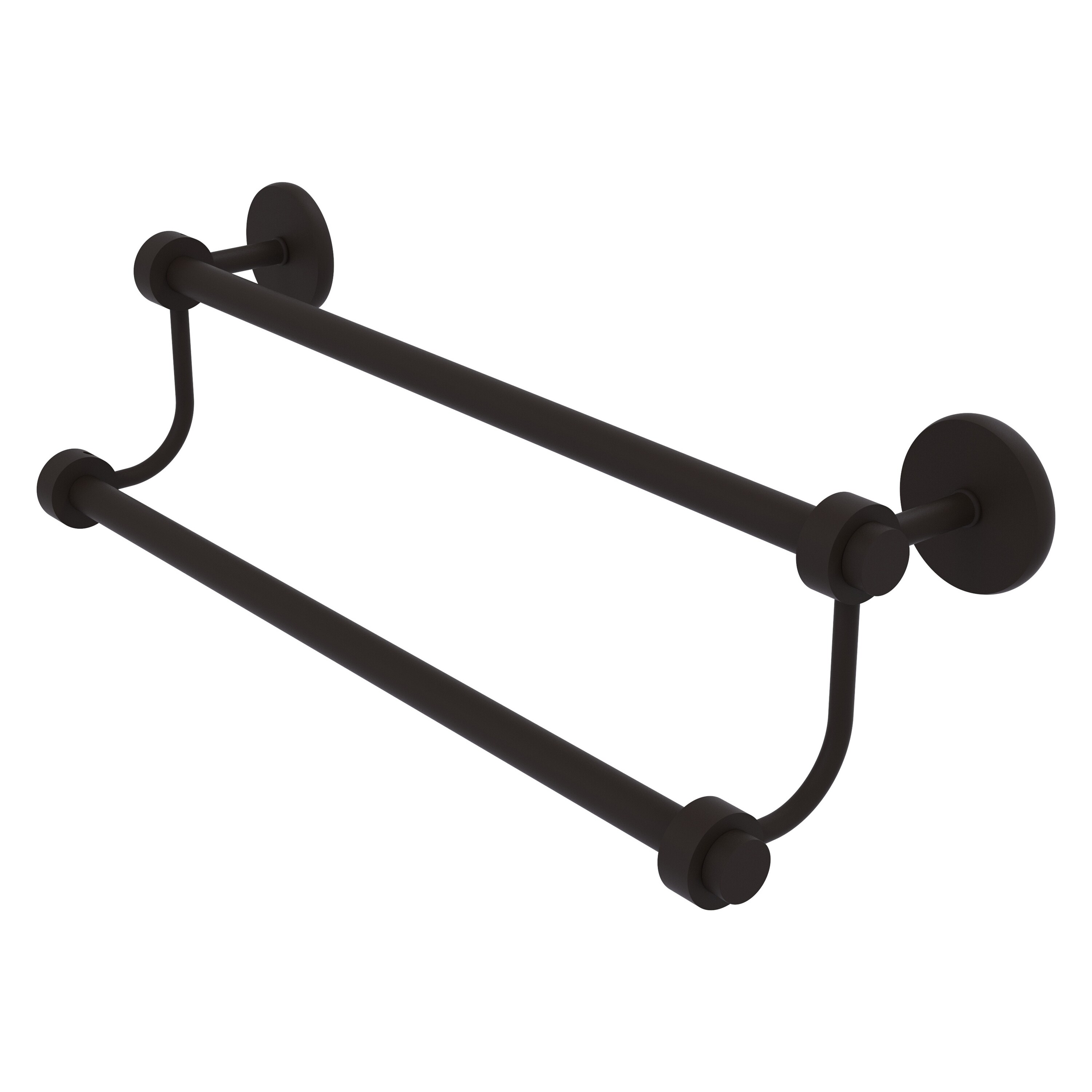 Allied Brass 7272/36-ORB Satellite Orbit Two 36-in double Oil-rubbed bronze Wall mount Double Towel Bar