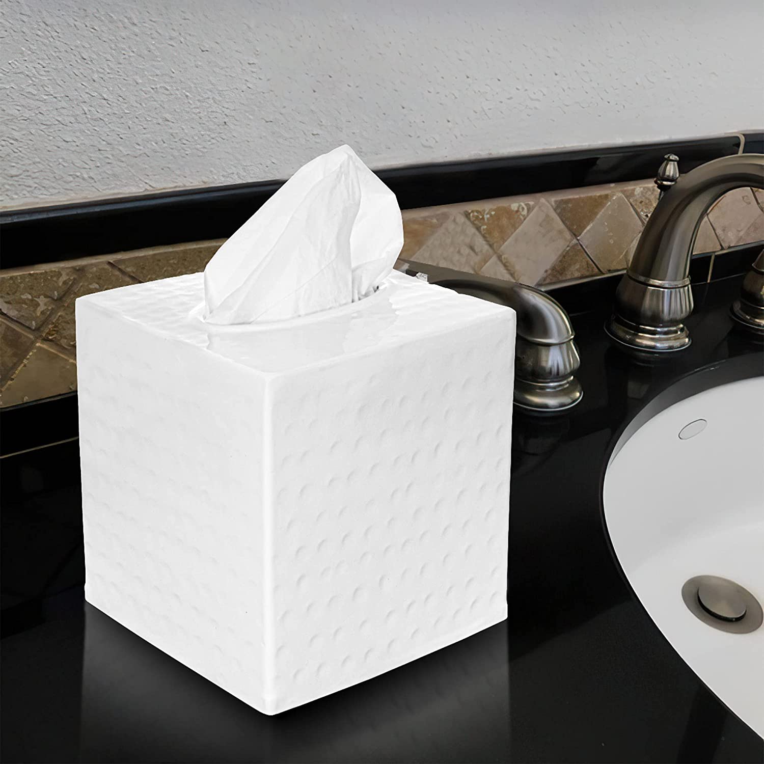 Medium towel toilet paper cosmetic basket holder box, Bathro