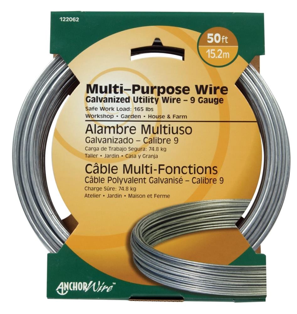 Hillman 14 Gauge Galvanized Wire, Flexible, 100-ft