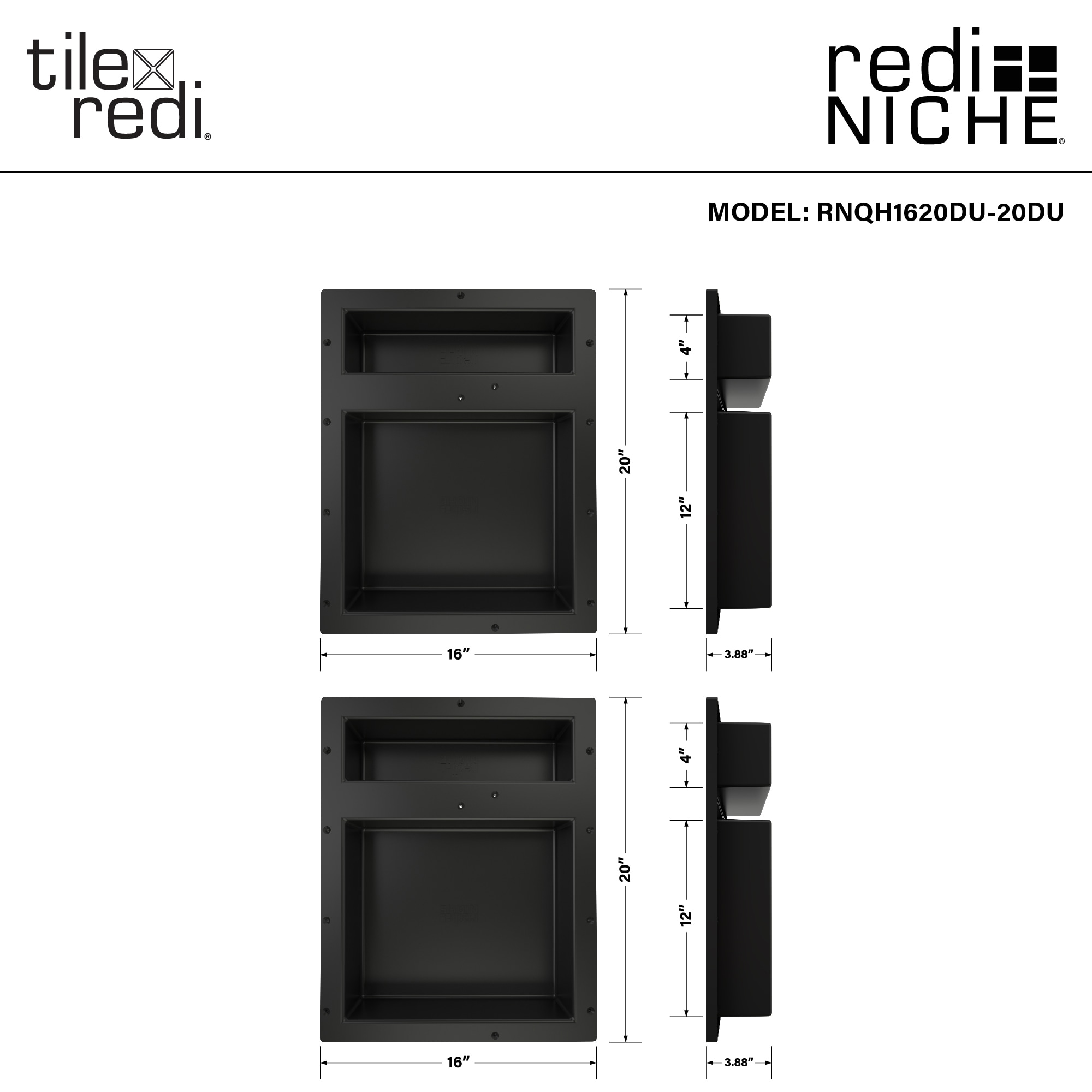 Tile Redi RNQH1620DU-20DU Shower-Accessories - View #3