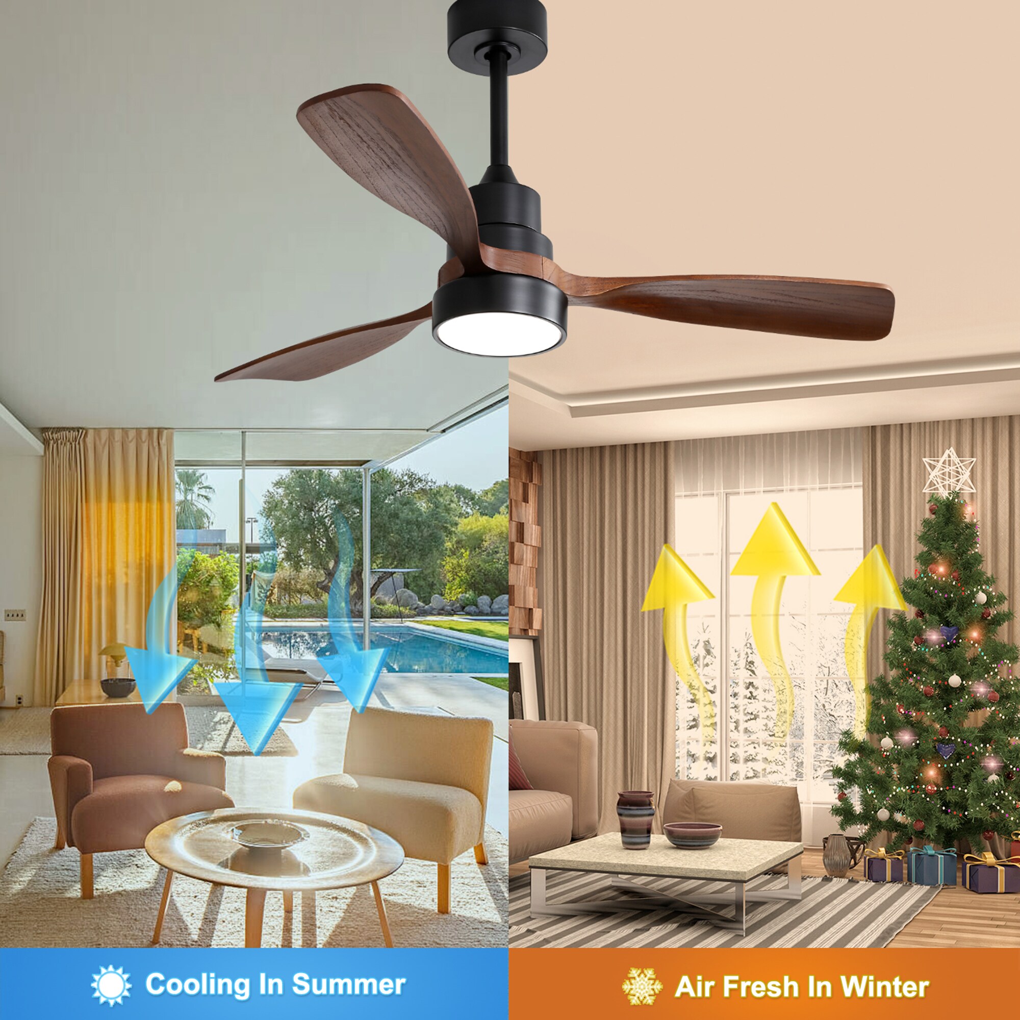 SINOFURN SYD130031BK Ceiling-Fans - View #3