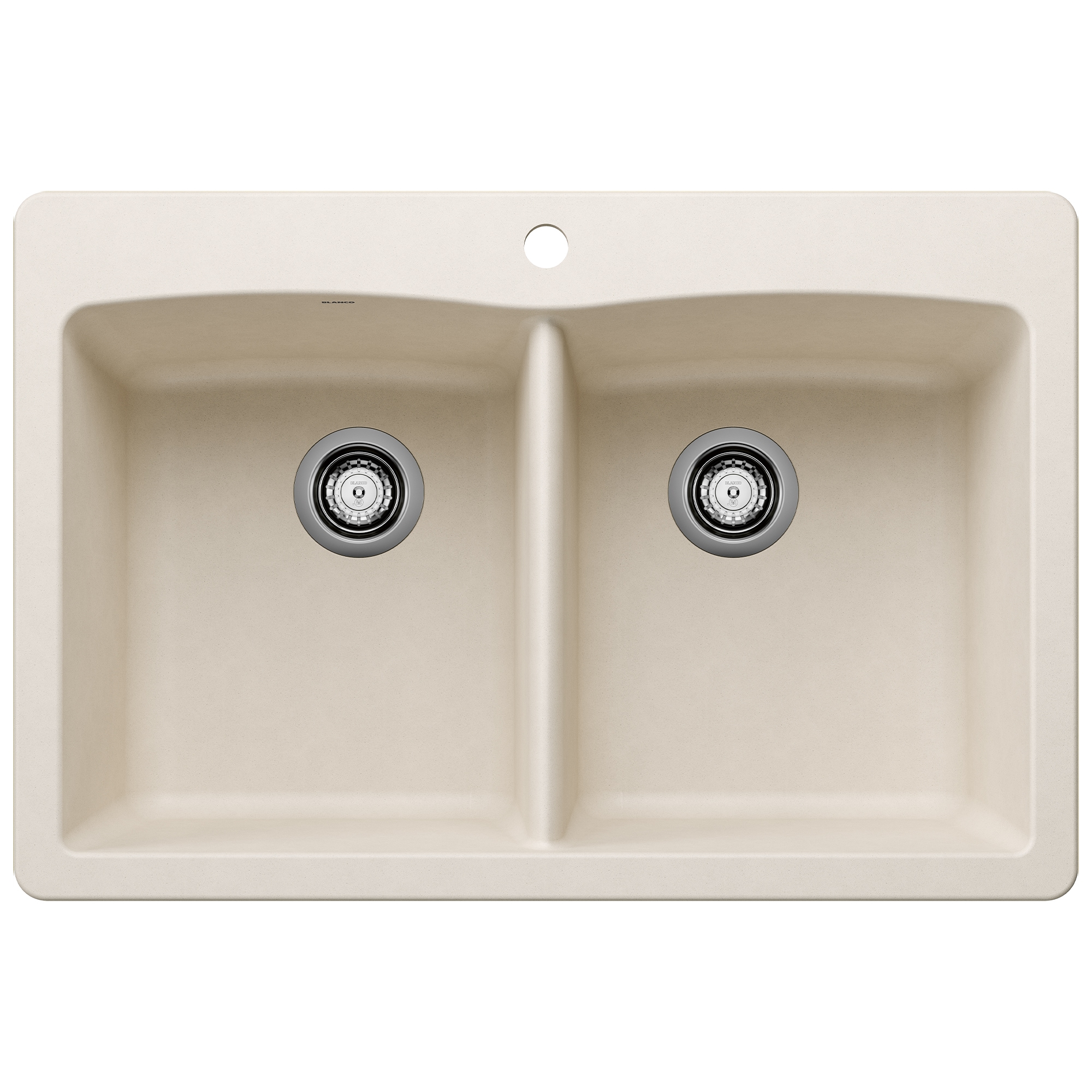 BLANCO 443067 Diamond Drop-in or undermount 33.0-in x 22.0-in Granite Double equal bowl 1-Hole Kitchen Sink
