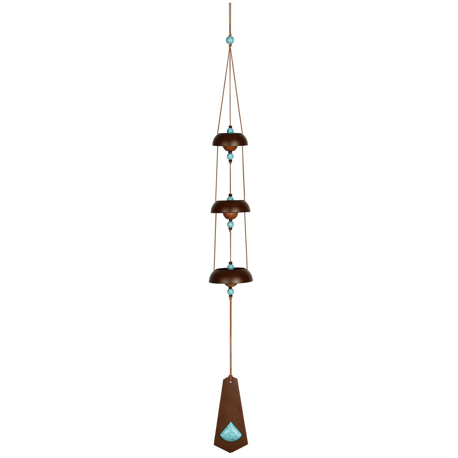 Woodstock Chimes TBRT 26-Inches Turquoise Metal Bell Wind Chime