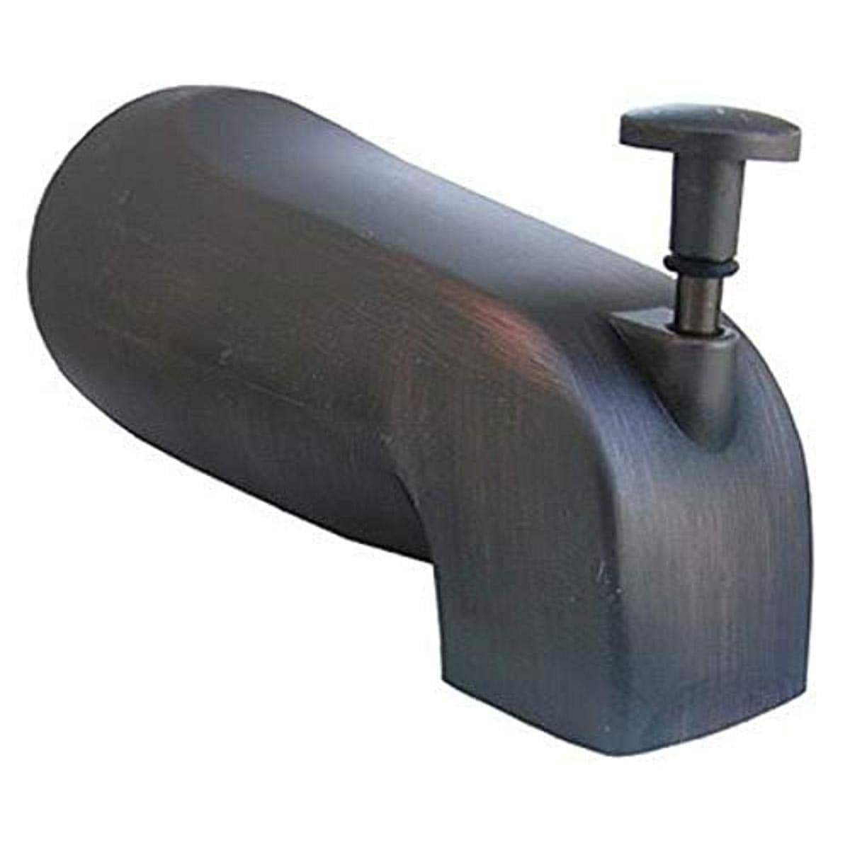 LASCO  08-1047 4-in-1 Diverter Bathtub Spout Oil-Rubbed Bronze Universal Fit