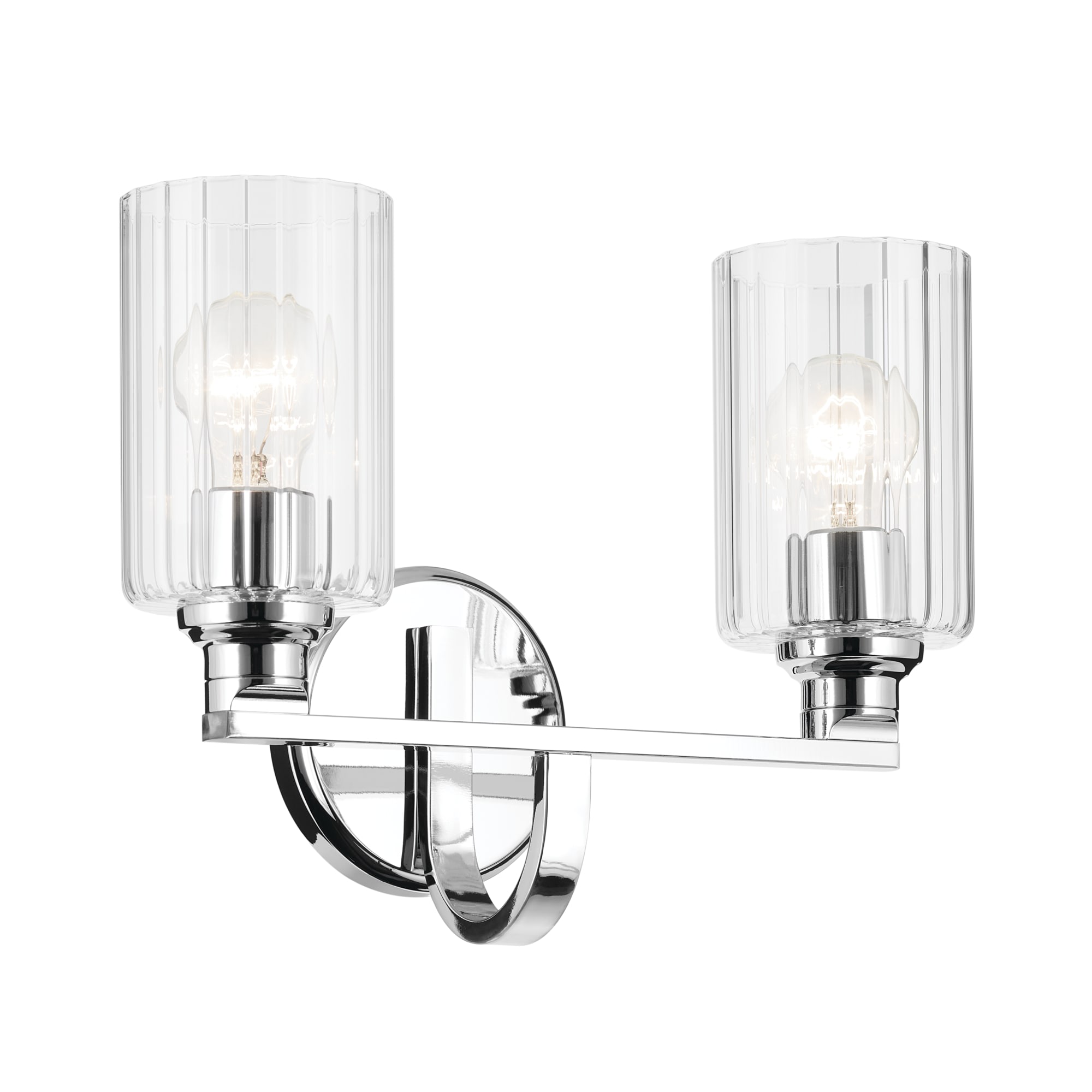 Kichler 55225CHFLU Gioe 14.25-in 2 -Light Chrome Modern/contemporary Vanity light