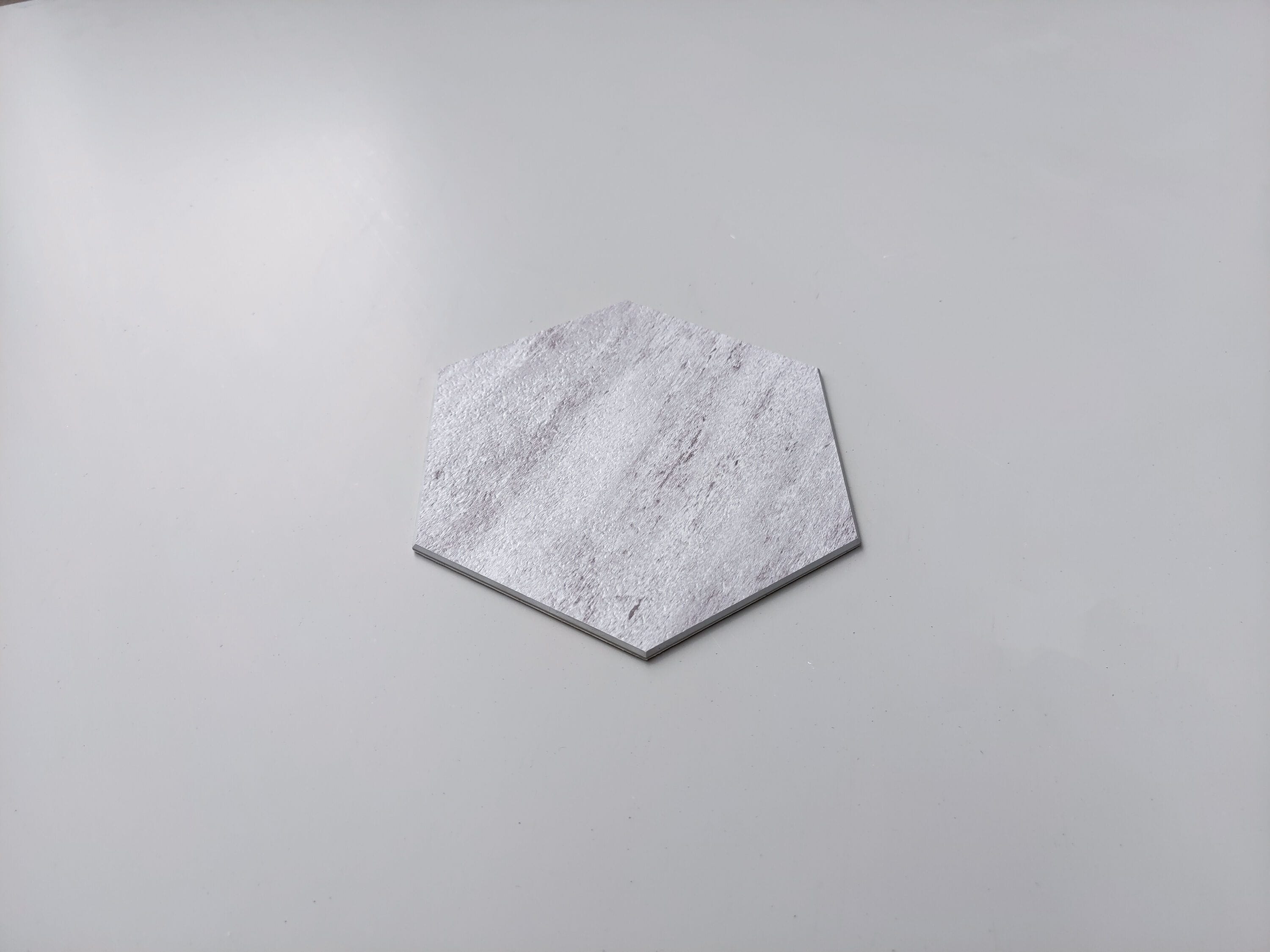 Bex 6" x 6.9" Mineral Gray Hexagon Peel & Stick Wall Tile