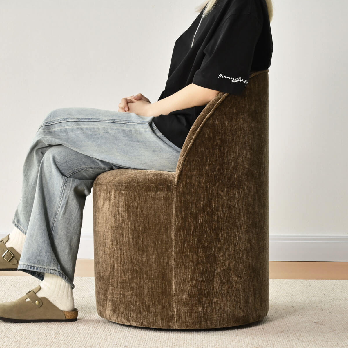 Maison Boucle DORIS-CHAIR-BROWN-4 Dining-Chairs - View #4