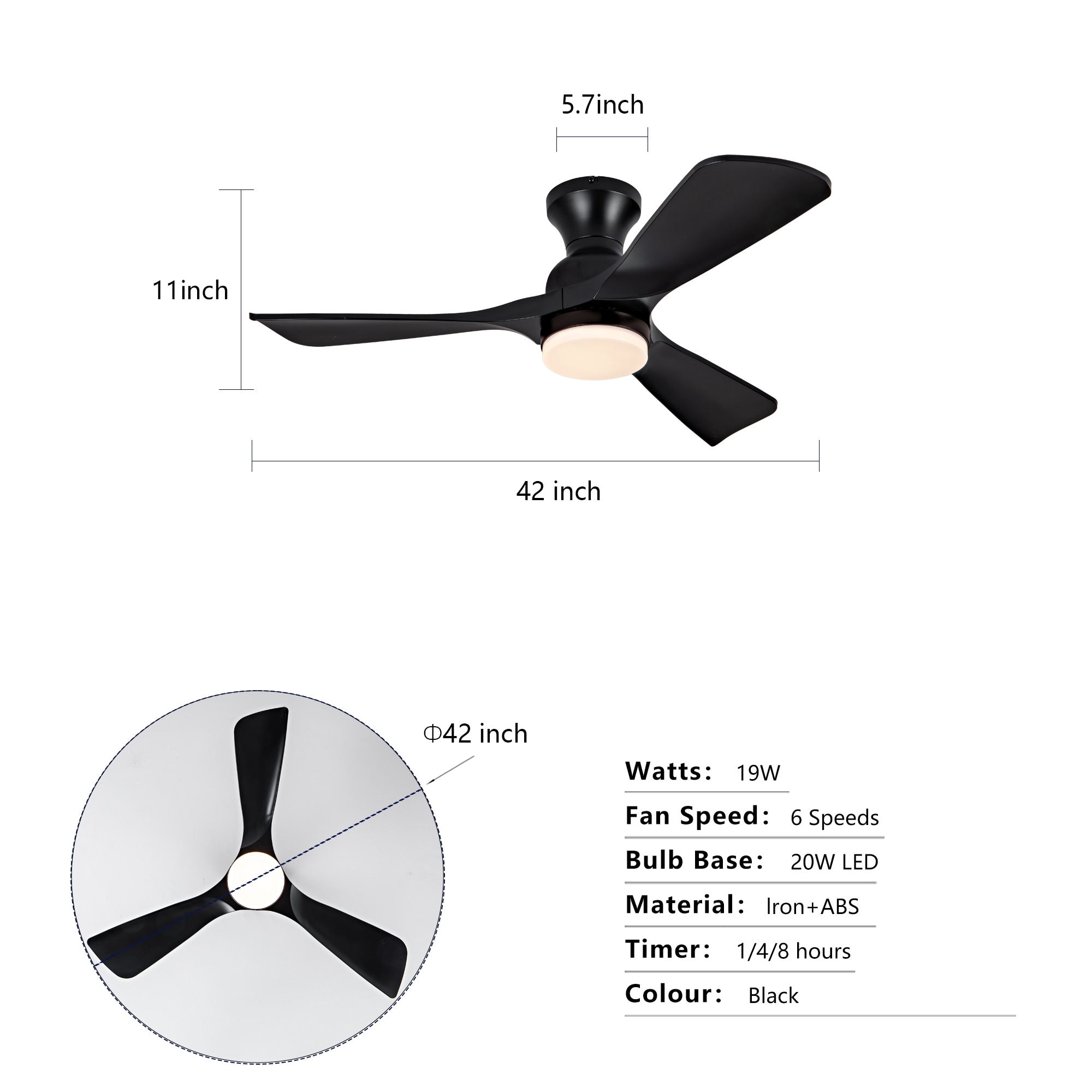 Cuschoice MDHK1-83-CF Ceiling-Fans - View #7