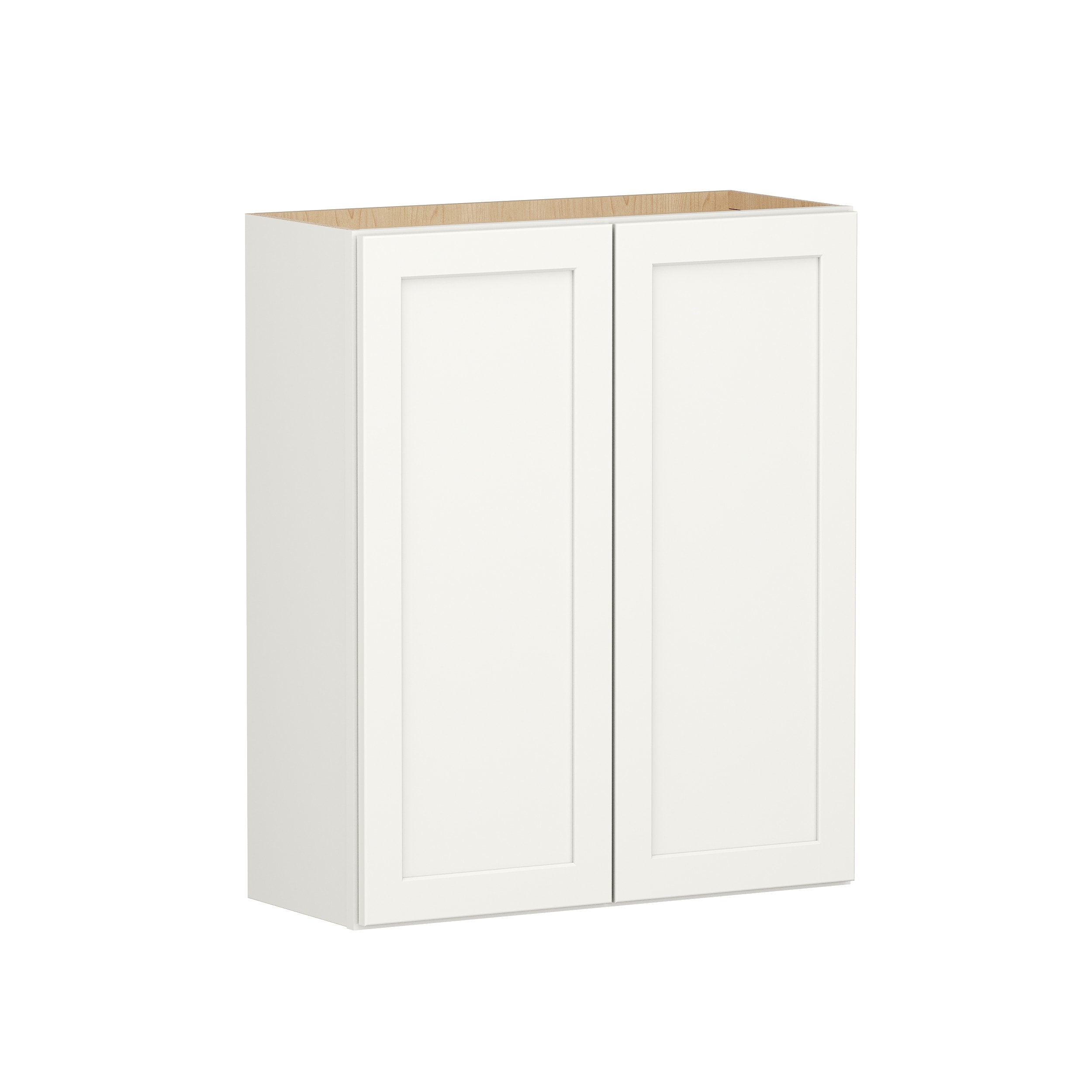 Shenandoah PRO Express Breckenridge 12-in W x 36.125-in H x 12-in D Linen Partial Overlay Wall Fully Assembled Plywood Cabinet (Recessed Panel Shaker Door Style)