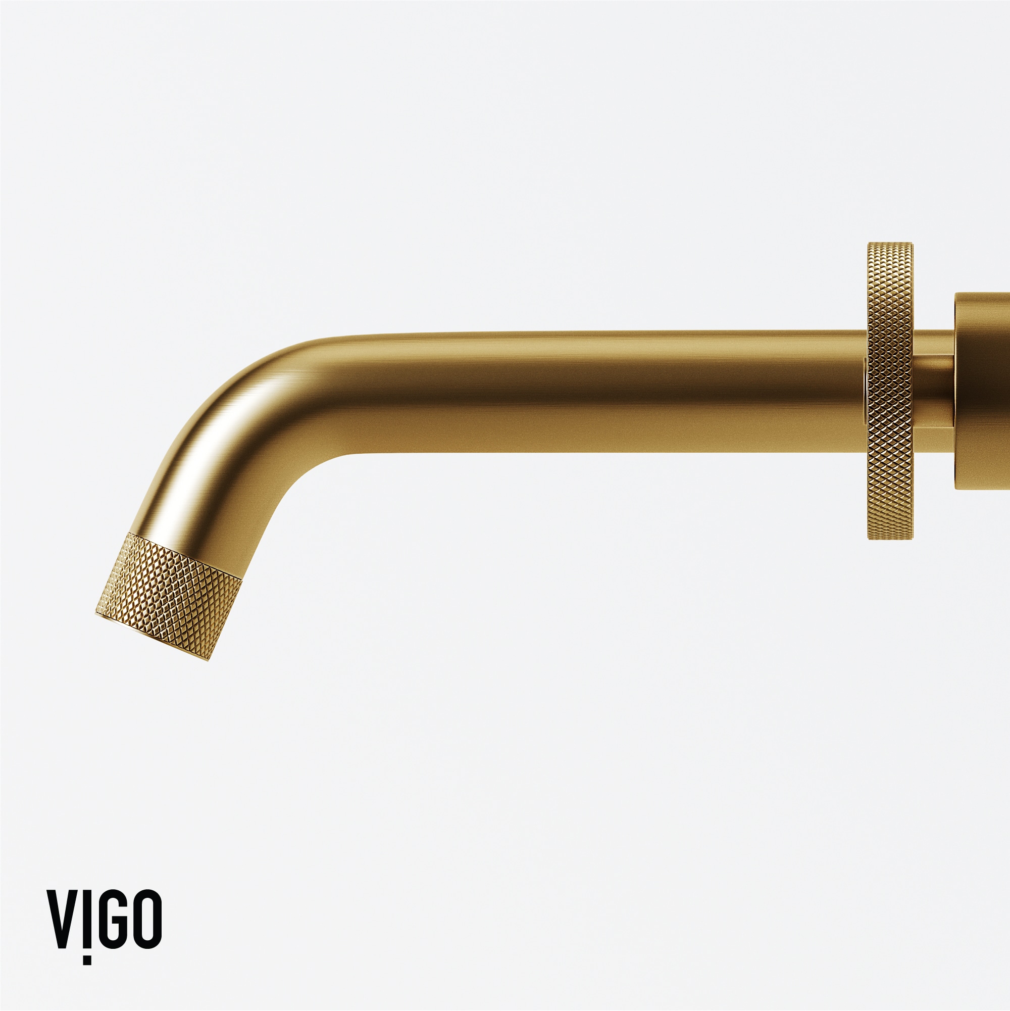 Brooklyn Industrial-Chic Matte Brushed Gold Dual-Handle Faucet