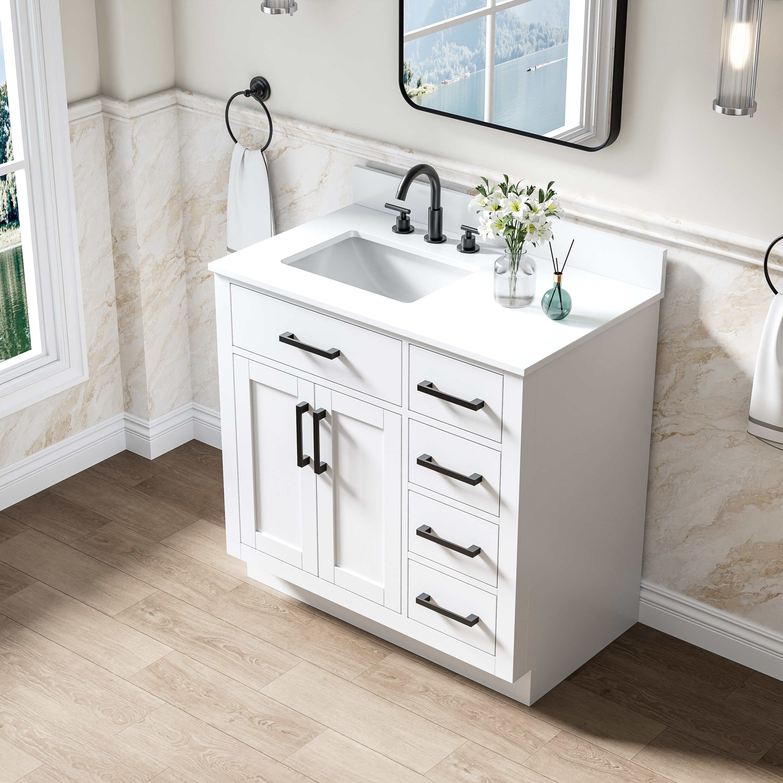Ayelon BVMBWT36WC Bath-Vanity-Combo - View #4