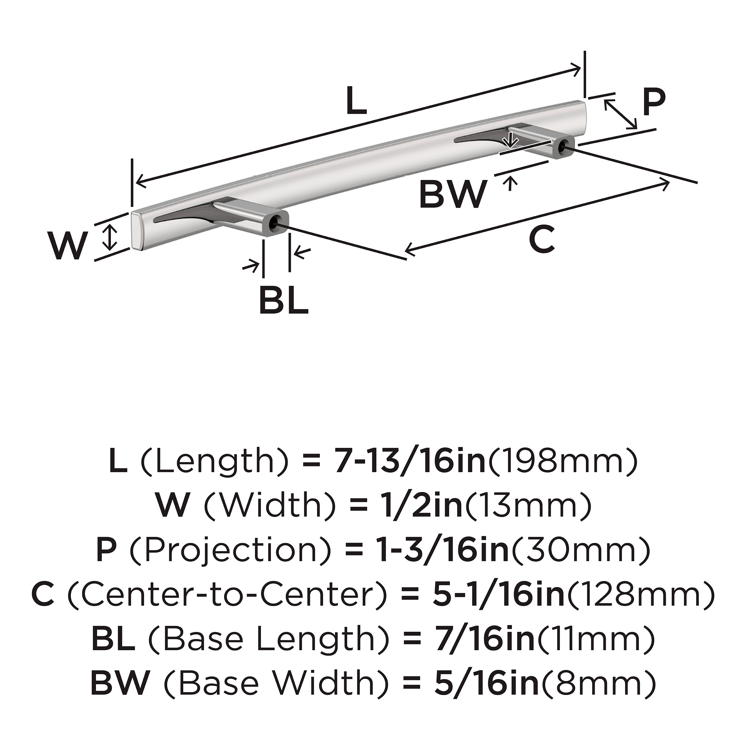 Amerock 25VMP936226 Cabinet-Pulls - View #4