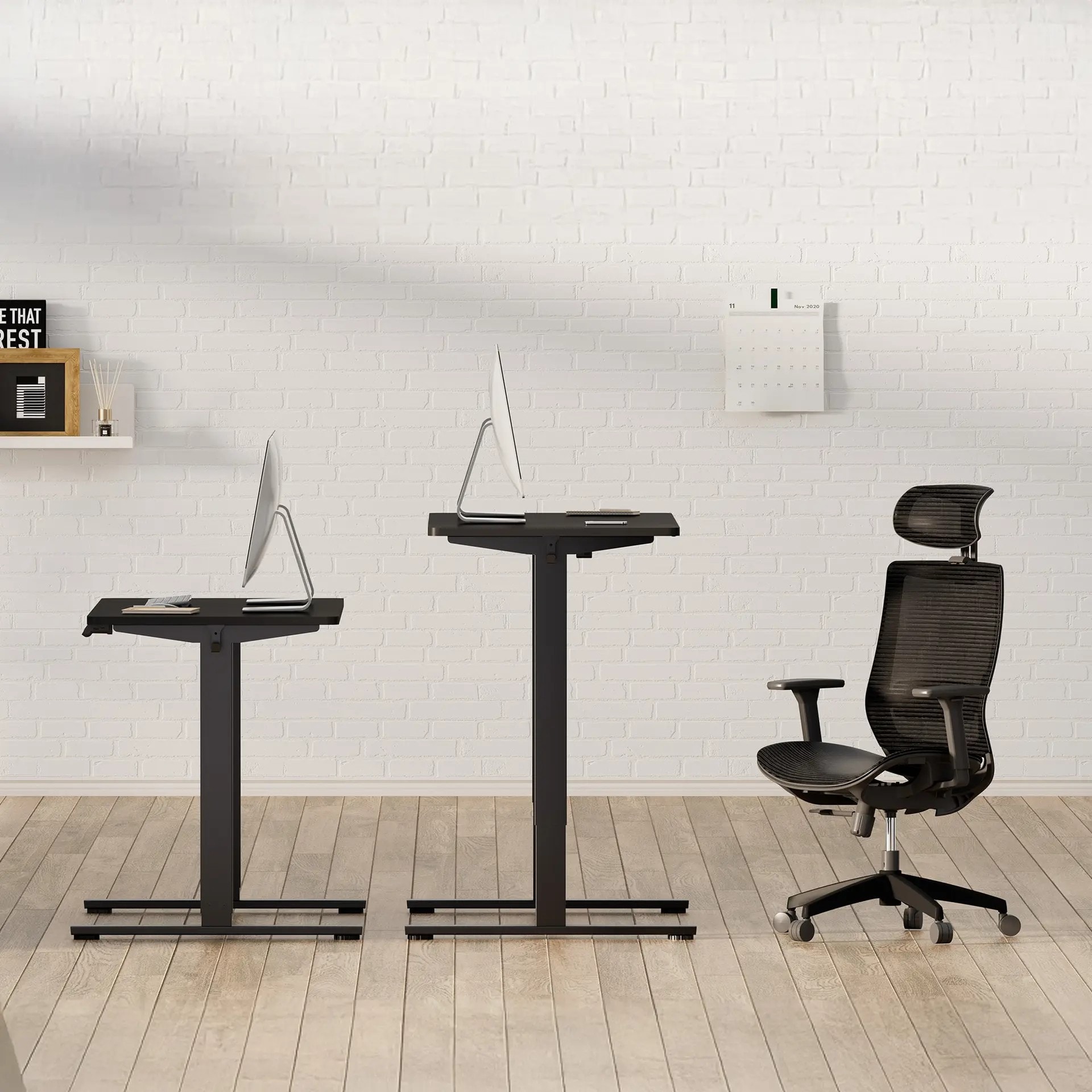ASTARTH 31 Inch Electric Standing Desk with One Piece Desktop ...