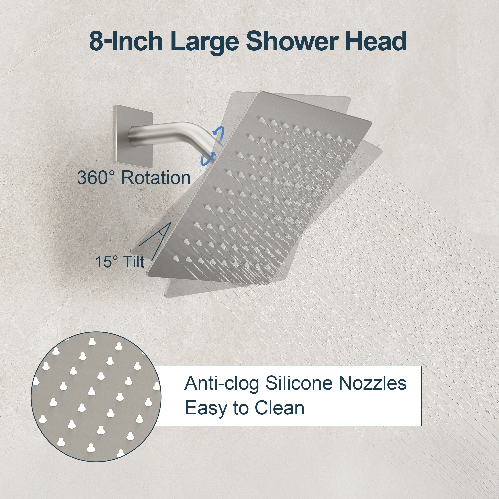 GRANDJOY TOBILI5182BG Showerhead-Bar-Panels - View #3